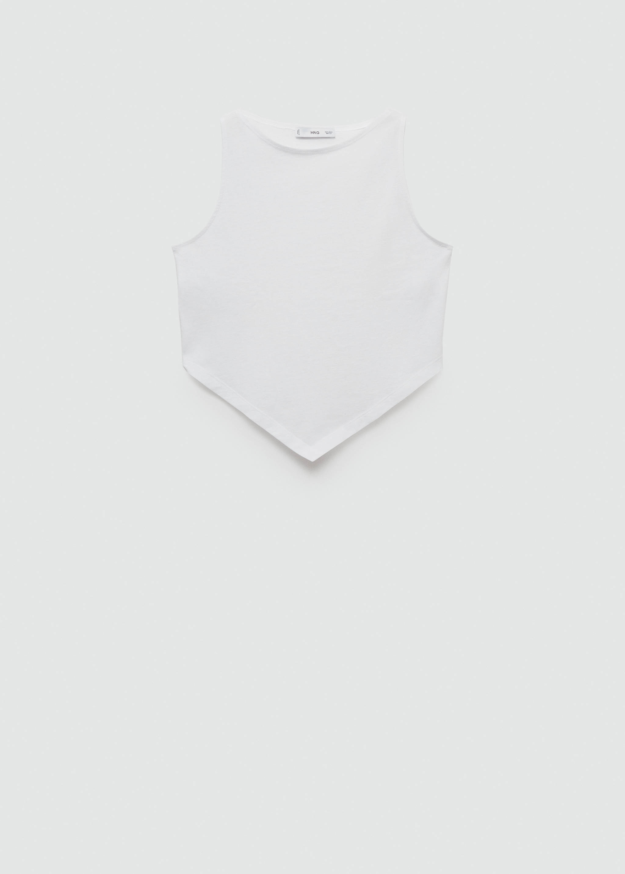 Asymmetrical crop top - Article without model