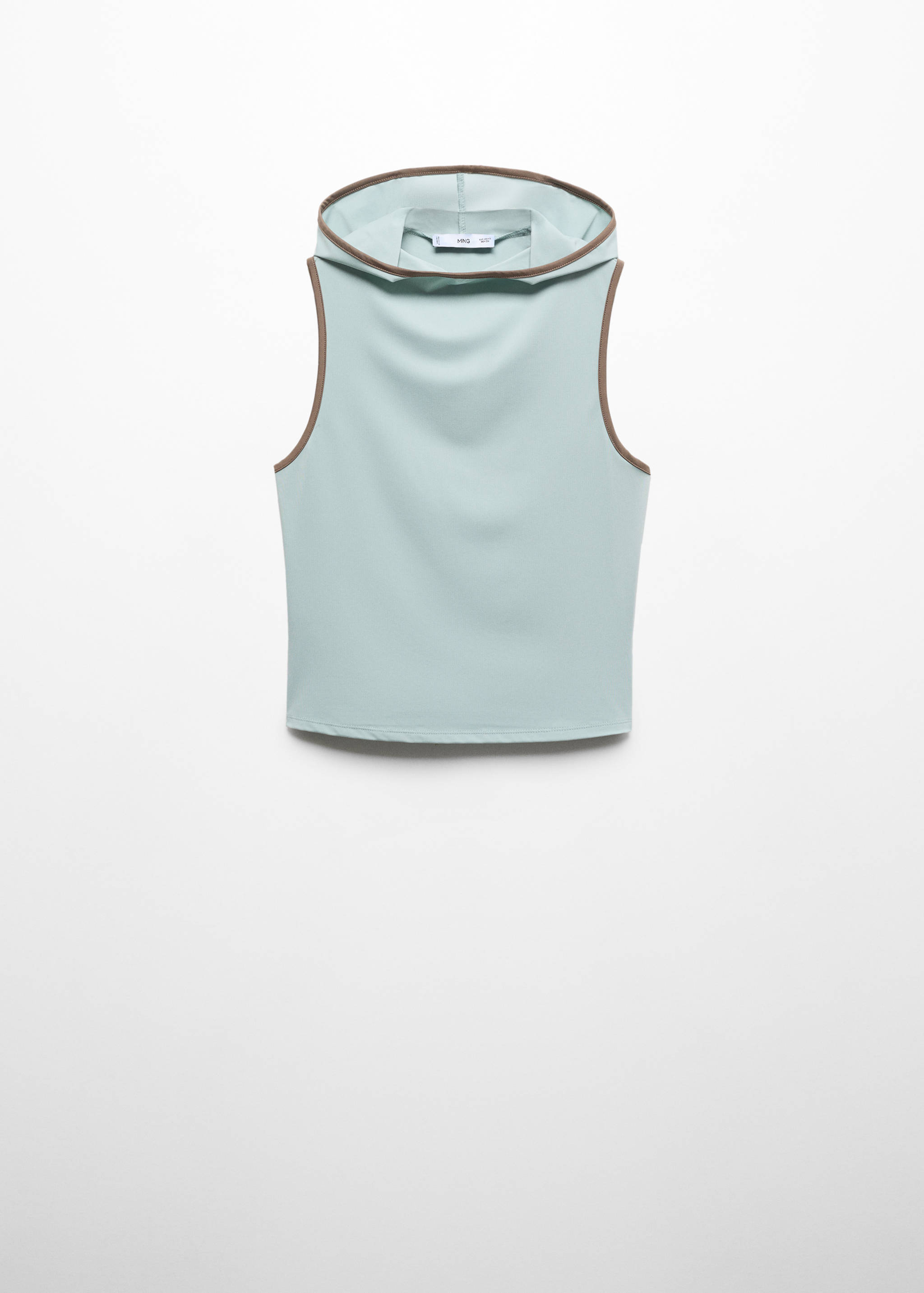 Hooded top with contrasting finish - Article without model