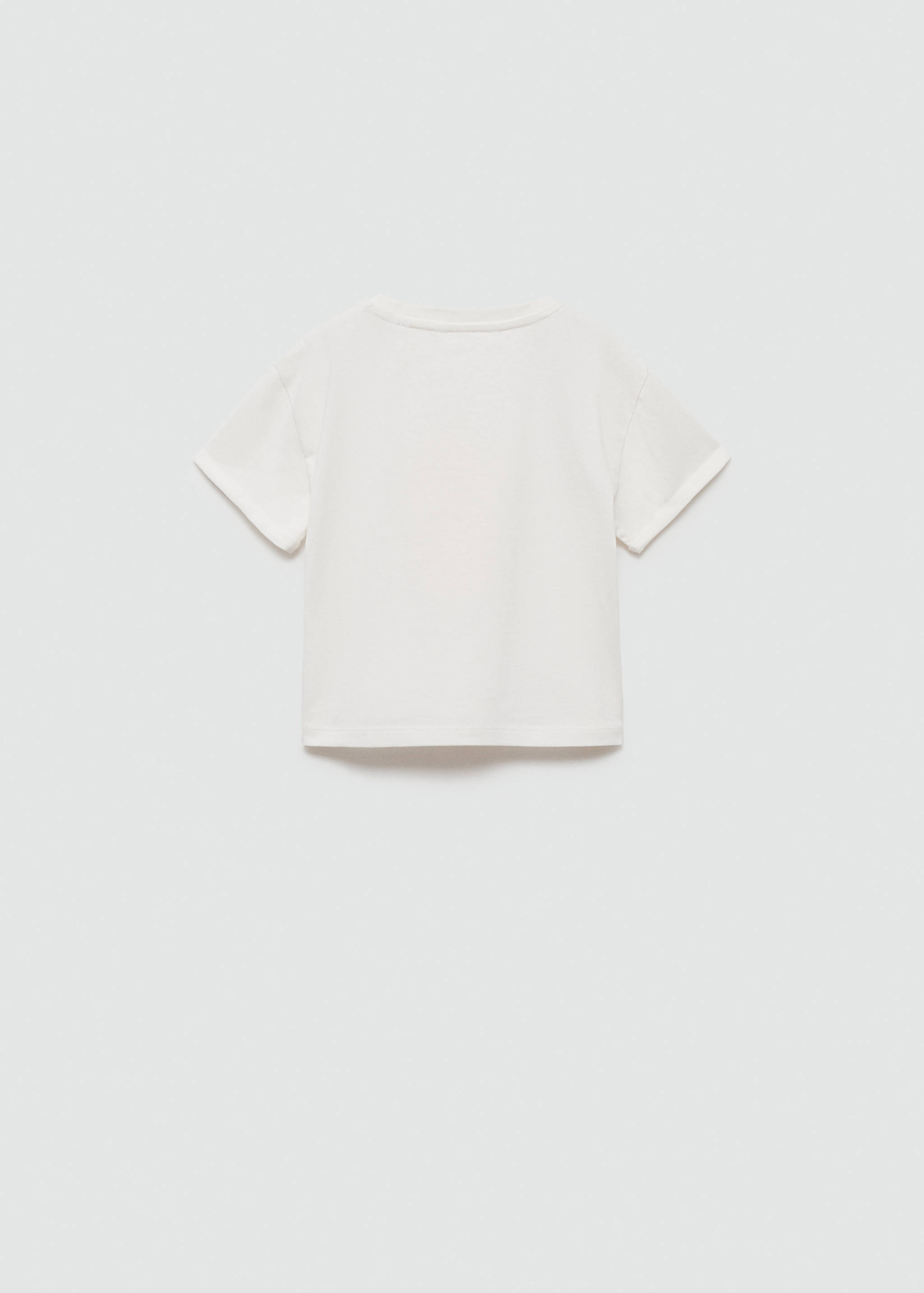 Pineapple embossed cotton t-shirt - Reverse of the article