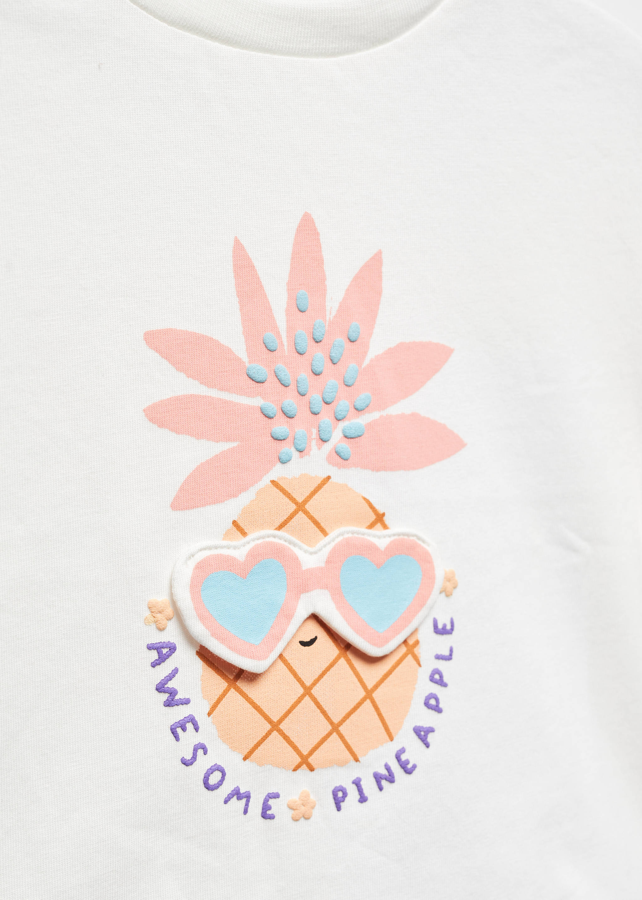 Pineapple embossed cotton t-shirt - Details of the article 8