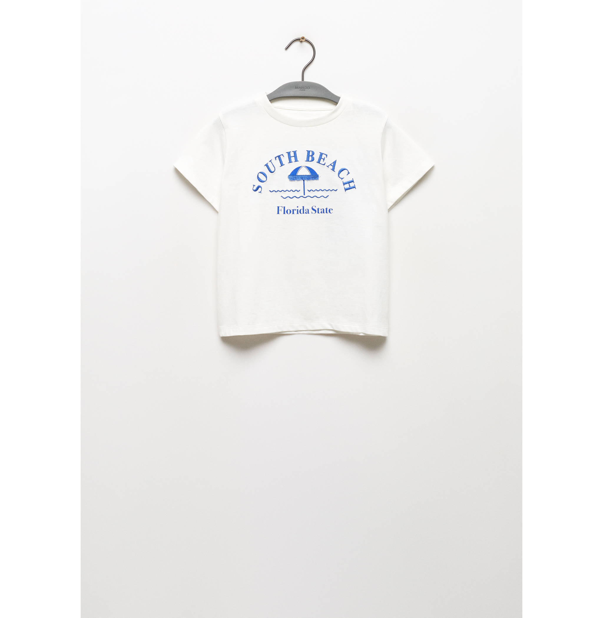 Embroidered message T-shirt - Article without model
