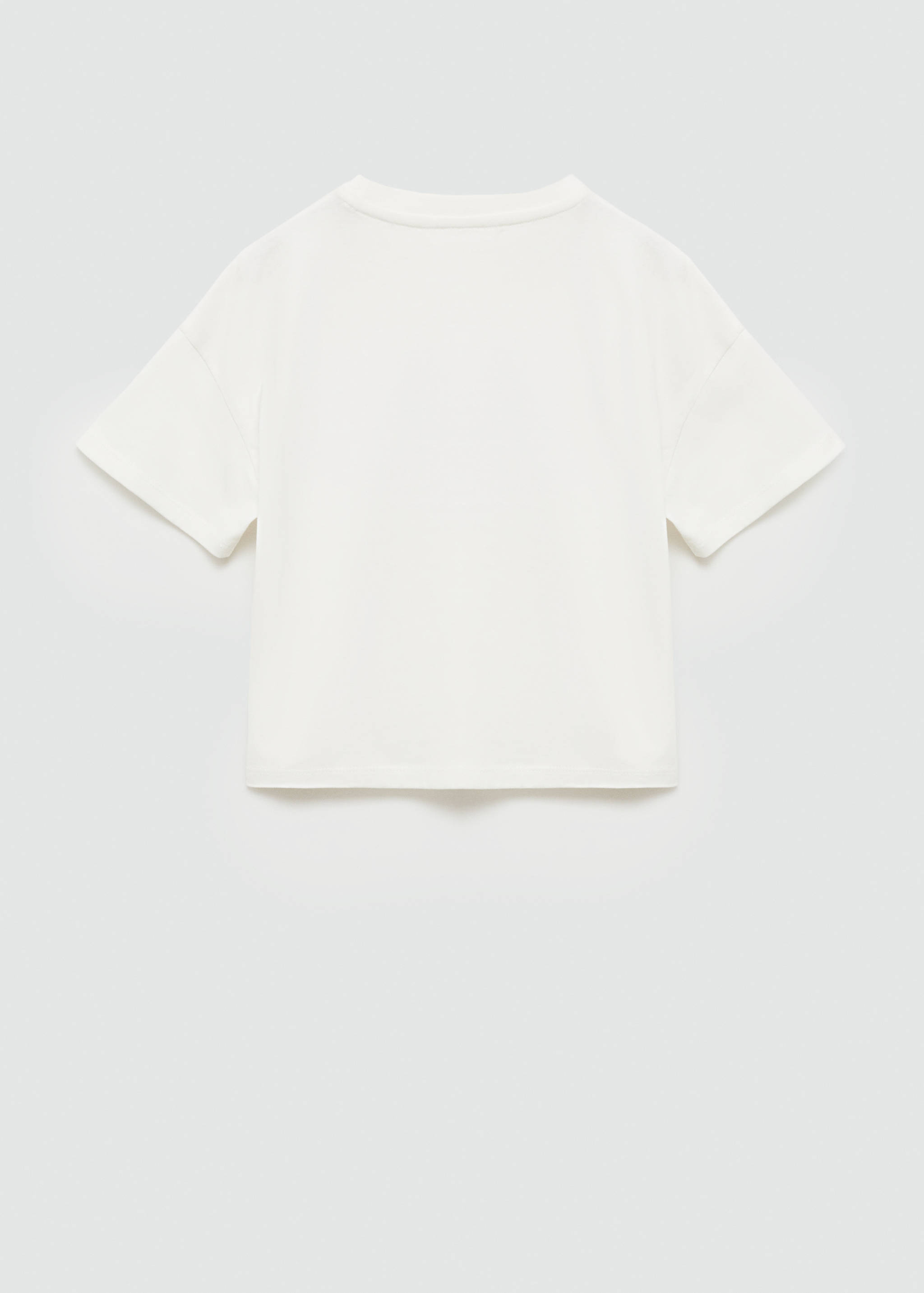 Embroidered message T-shirt - Reverse of the article