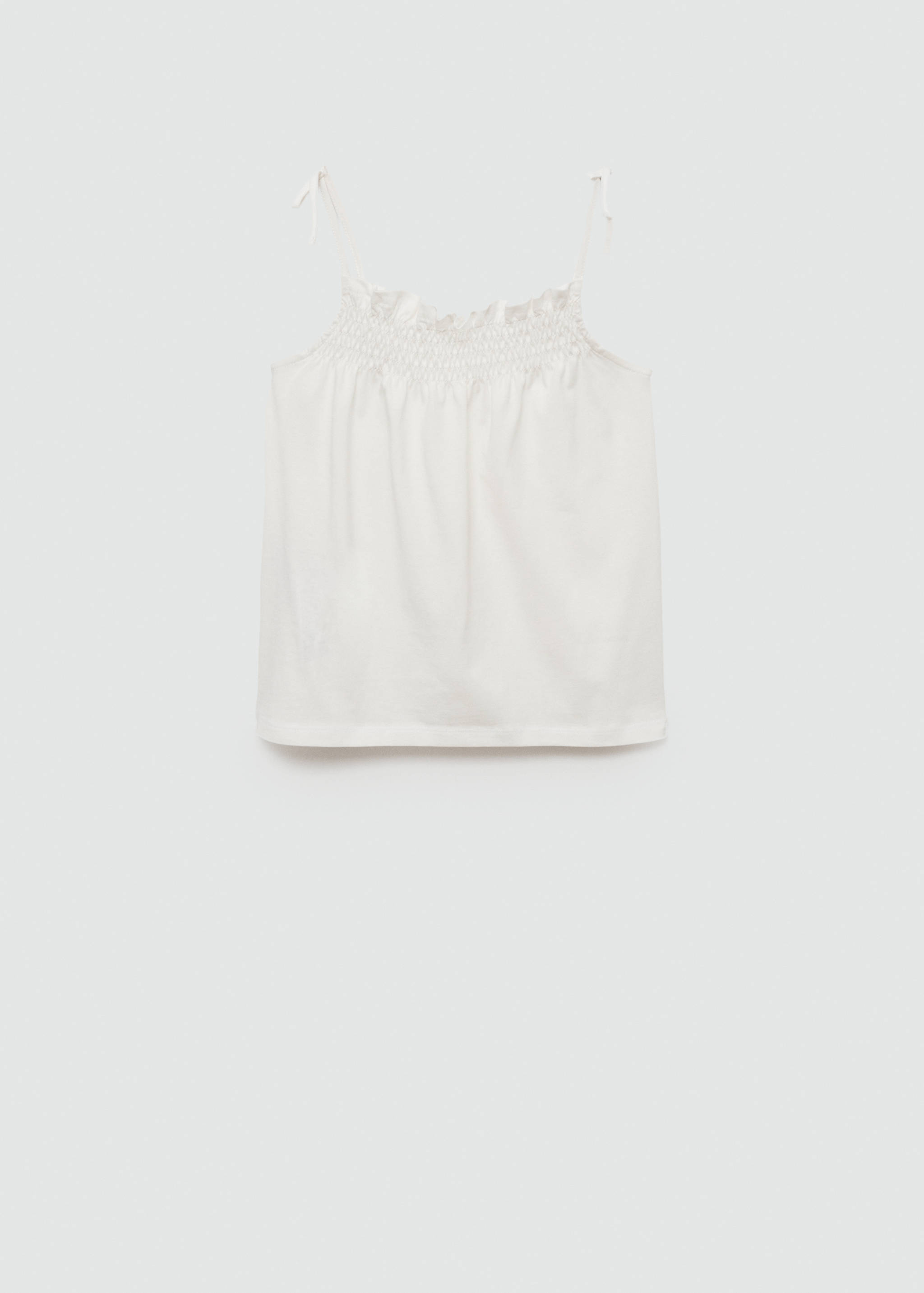 Gathered neck T-shirt - Barang tanpa model