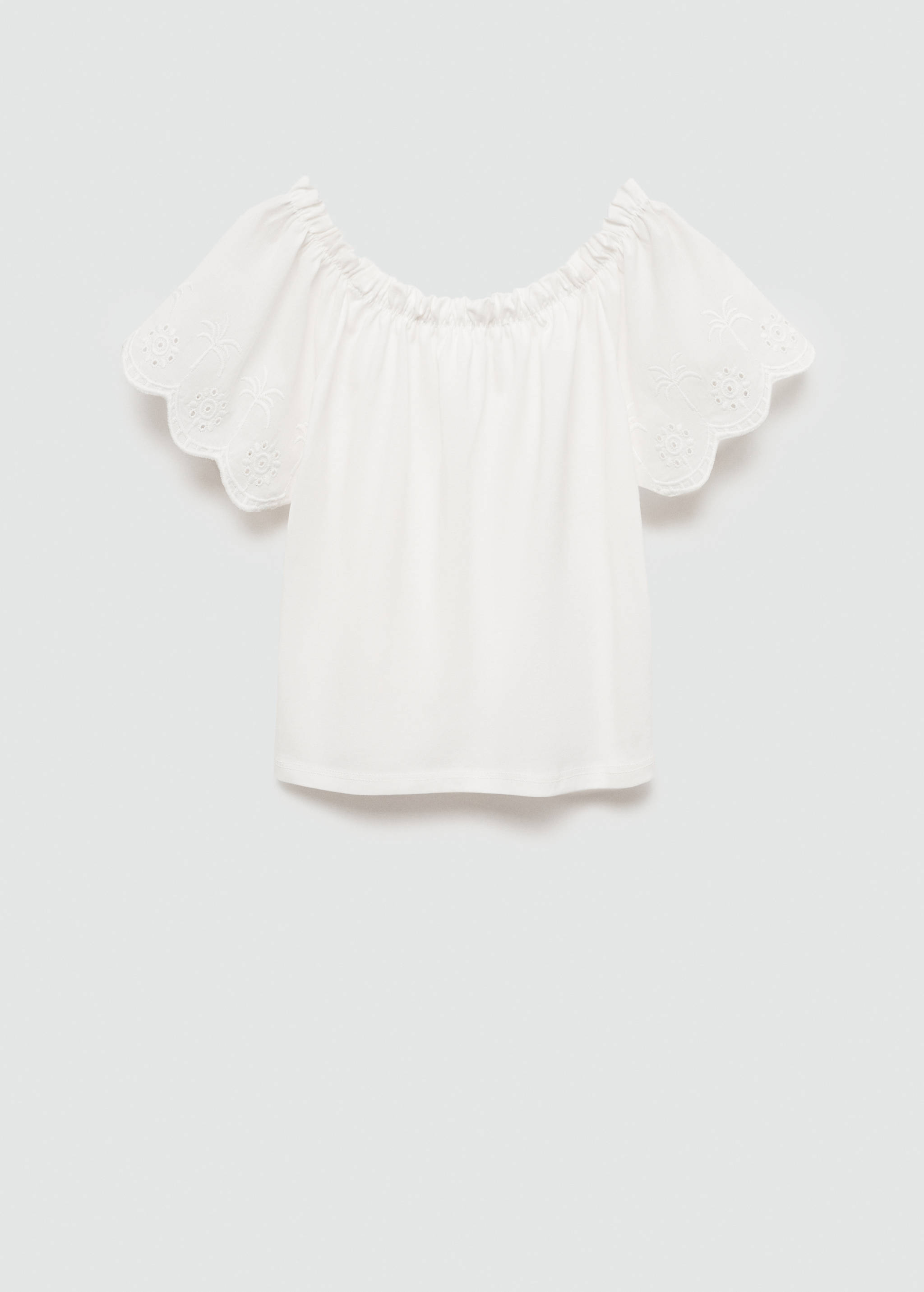 T-shirt pormenores bordados - Verso do artigo