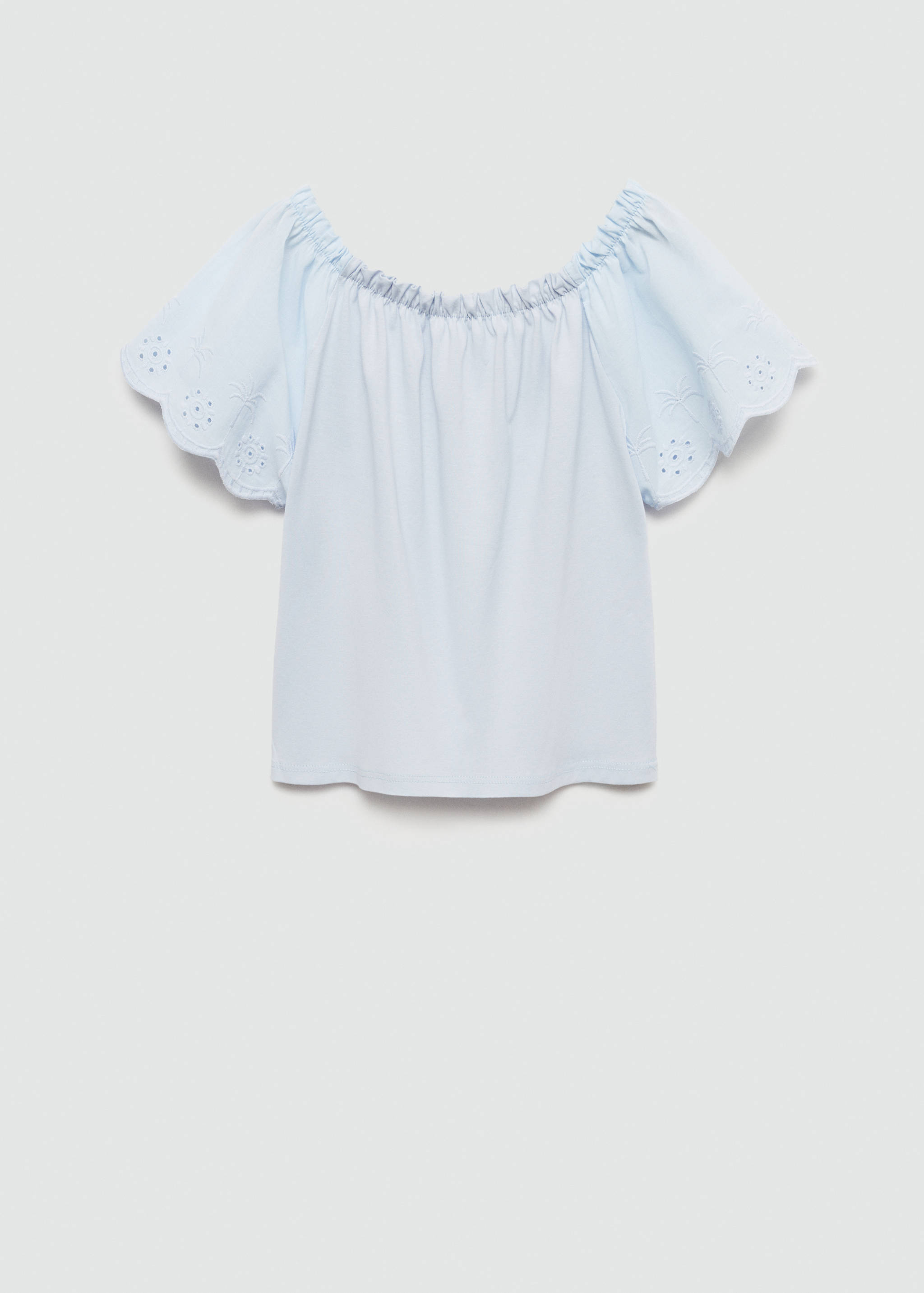 T-shirt pormenores bordados - Verso do artigo