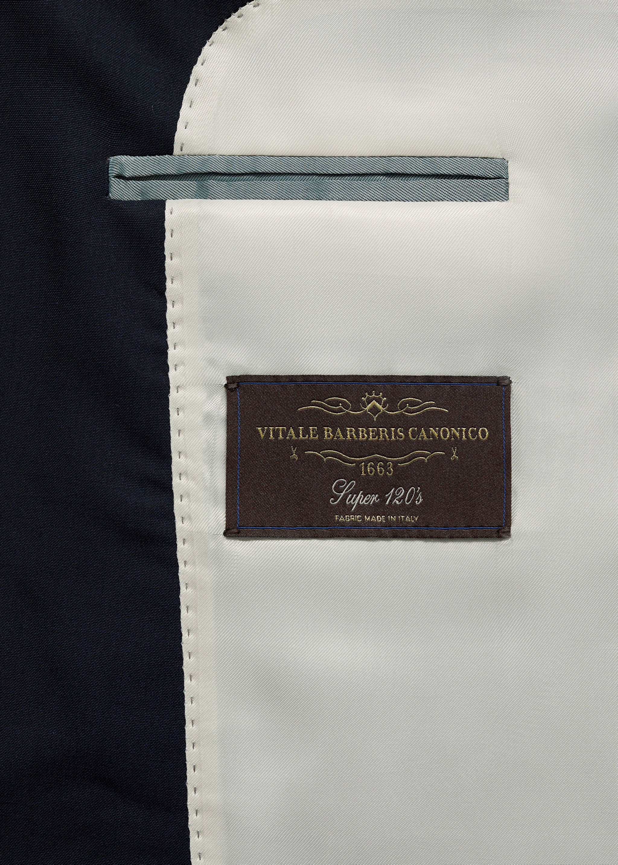 100% virgin wool slim-fit suit jacket - Details of the article 9