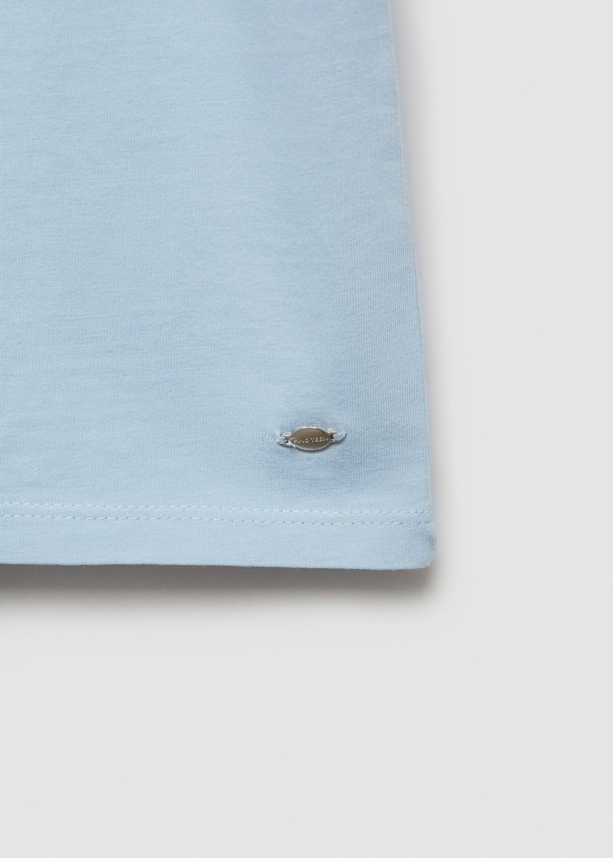 T-shirt coton détail brodé - Détail de l'article 0