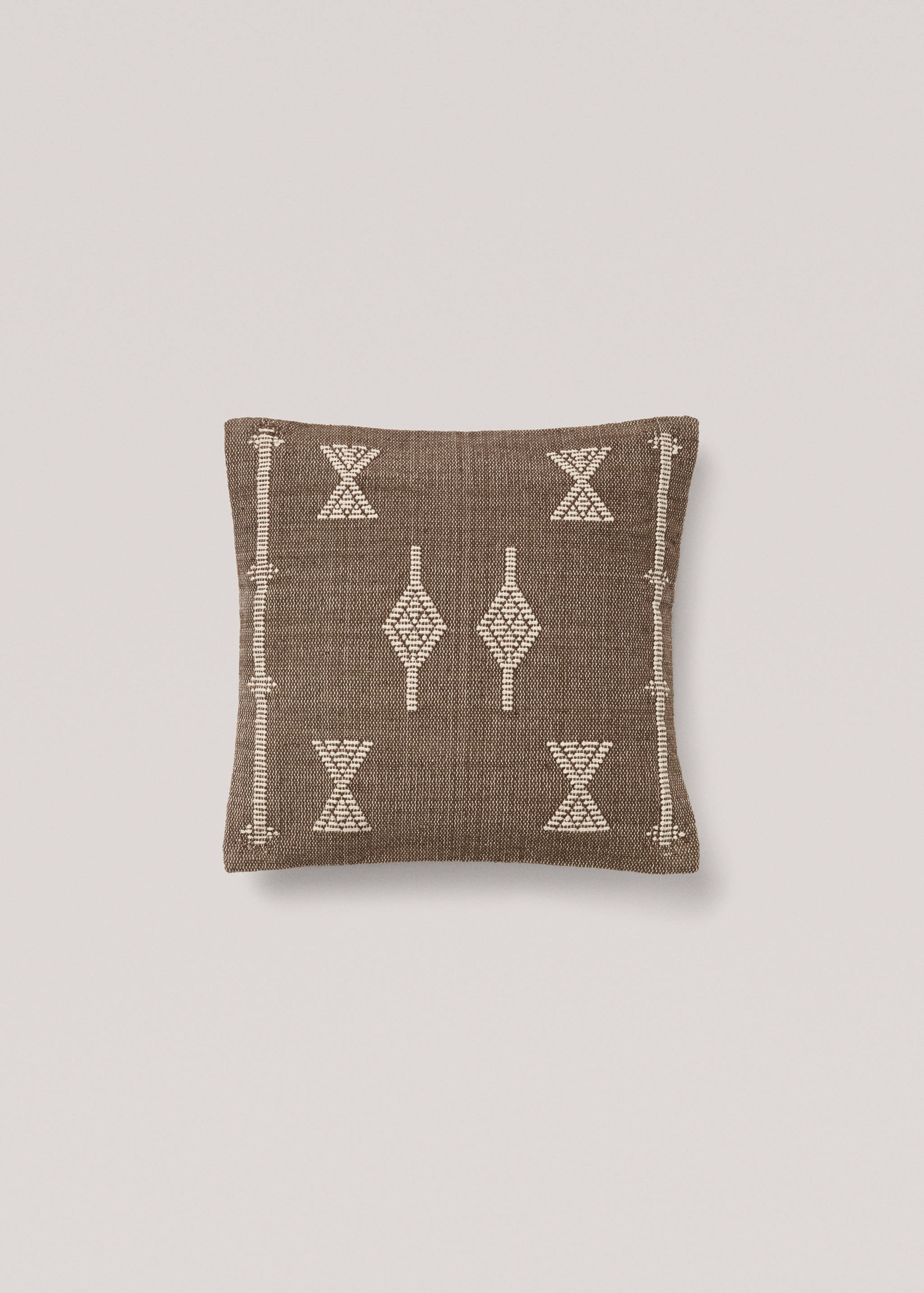 Geometric embroidered cushion cover 45x45cm - Article without model