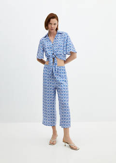 Knot printed shirt — Blue 2