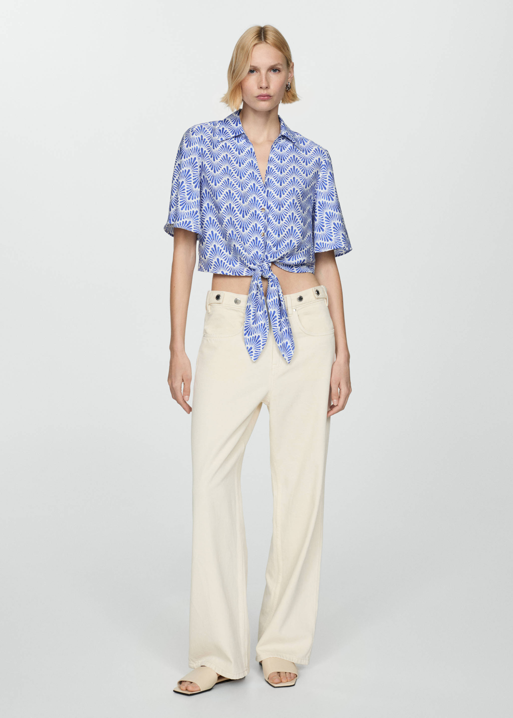 Chemise imprimée à nœud - Détail de l'article 2