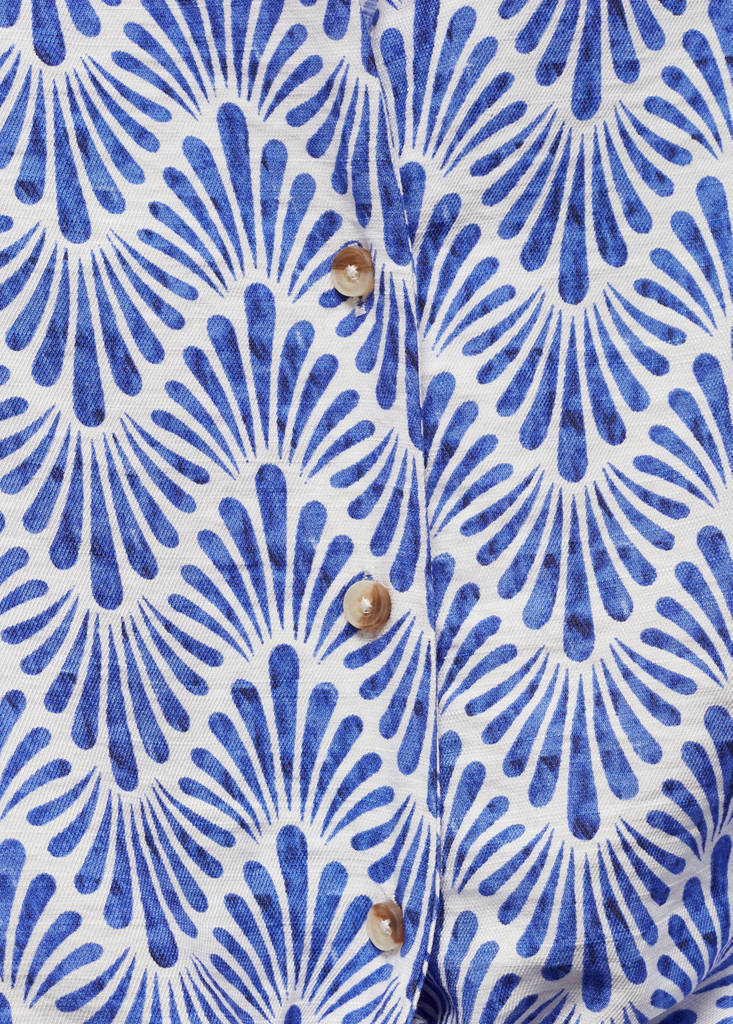 Knot printed shirt — Blue