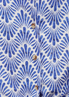 Knot printed shirt — Blue 10