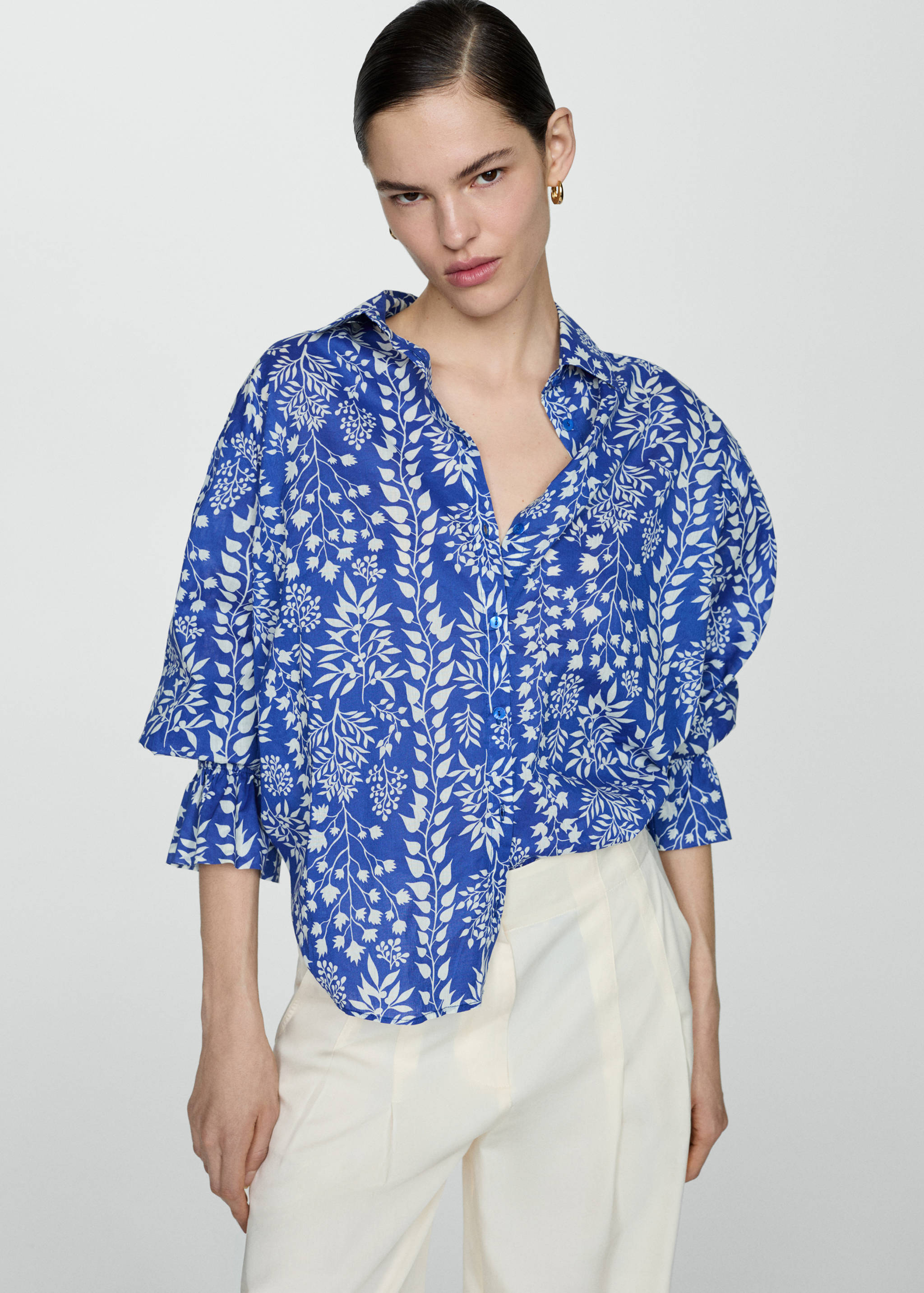 Ruched sleeve shirt - Medium plane