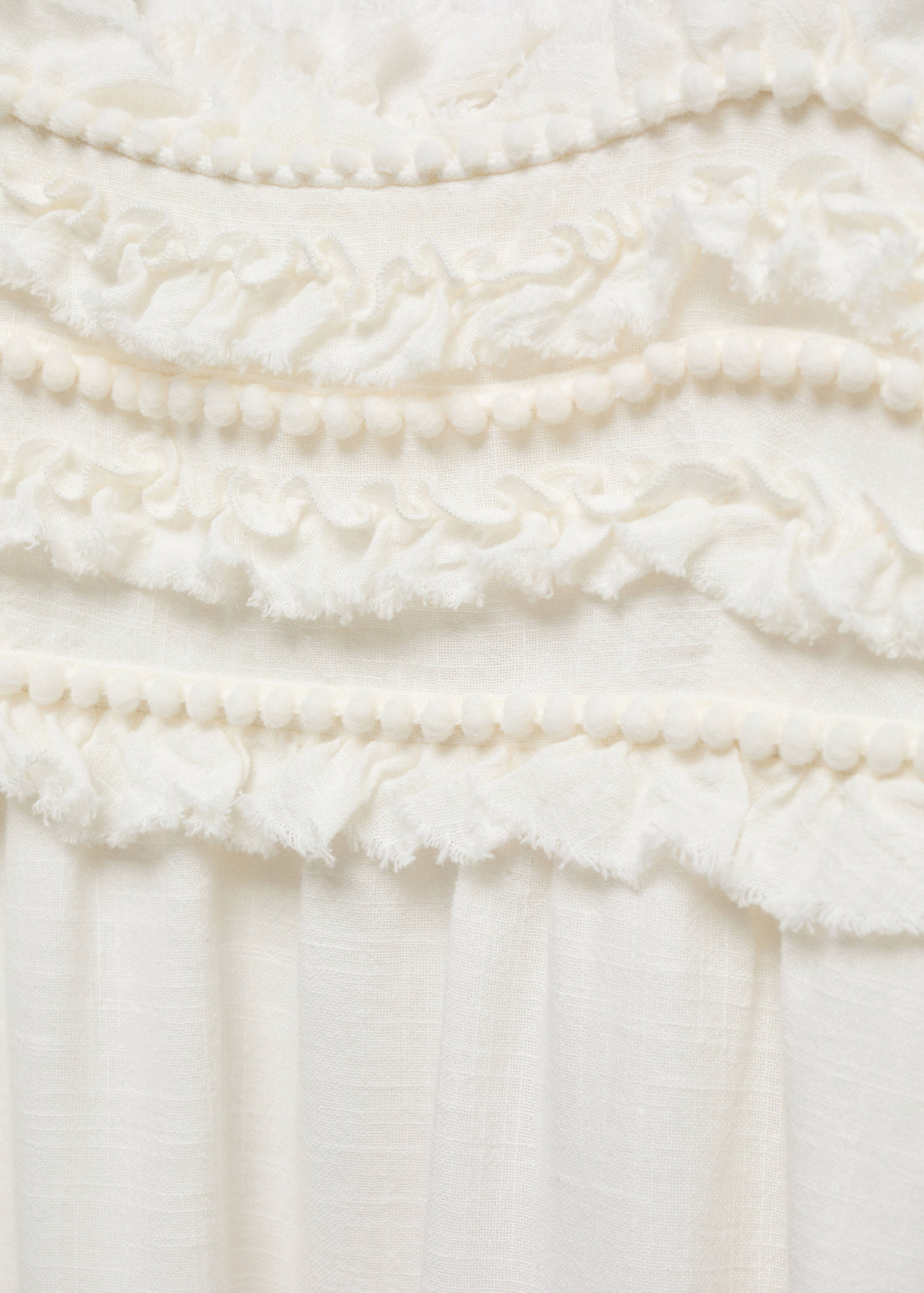 Dress with straps and fringe detail - Details of the article 8