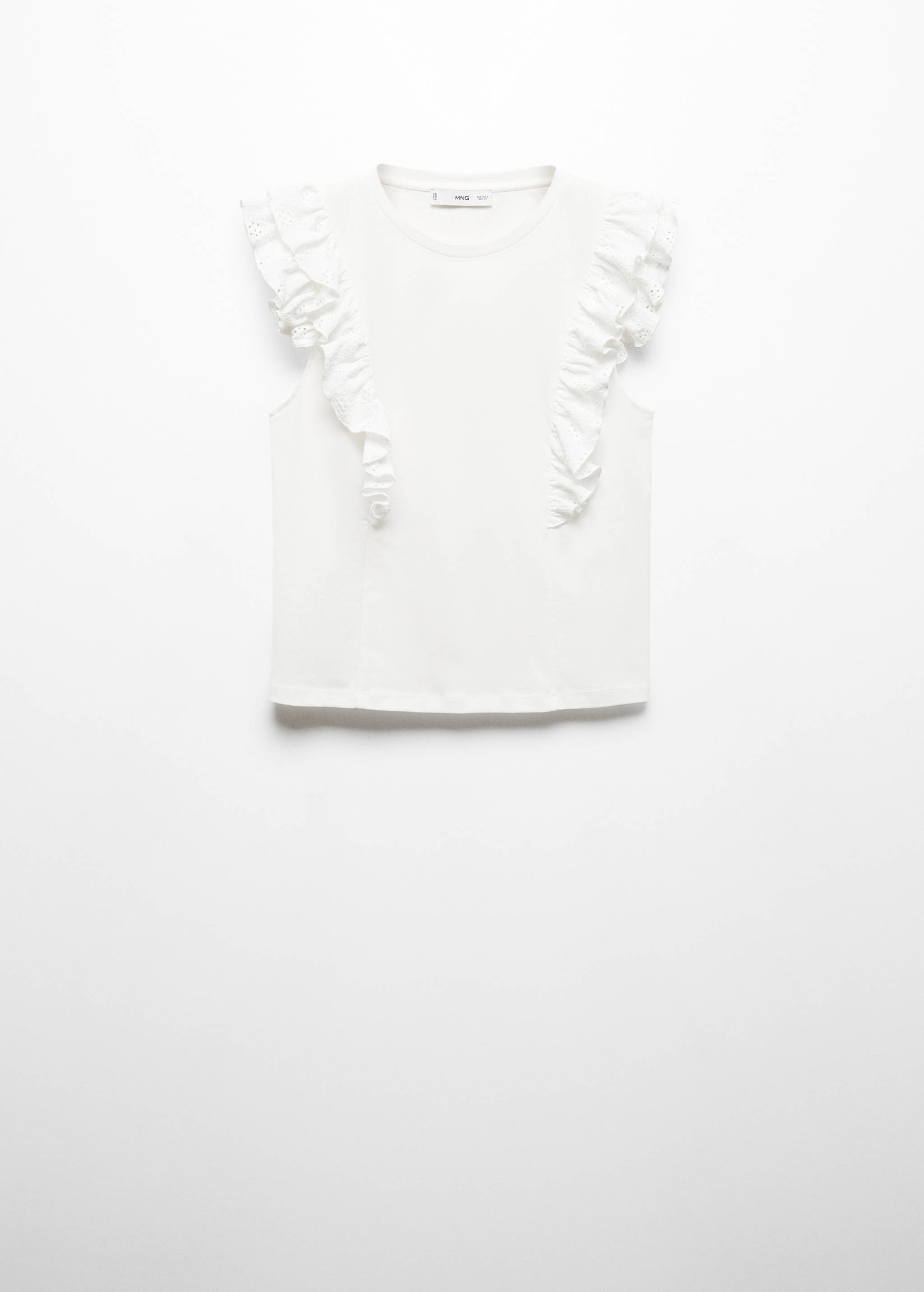 Frills cotton t-shirt - Article without model