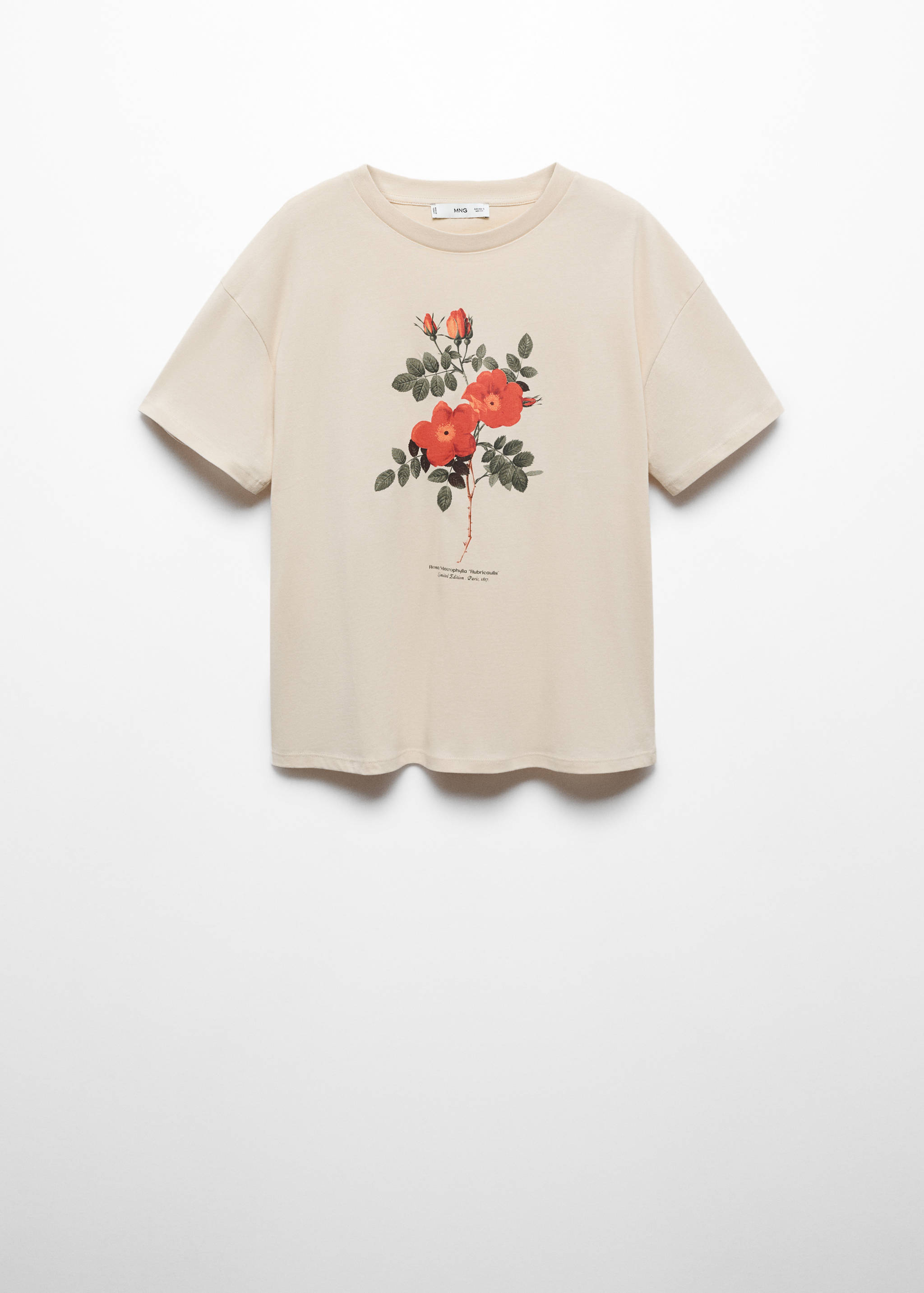 Printed cotton-blend t-shirt - Article without model