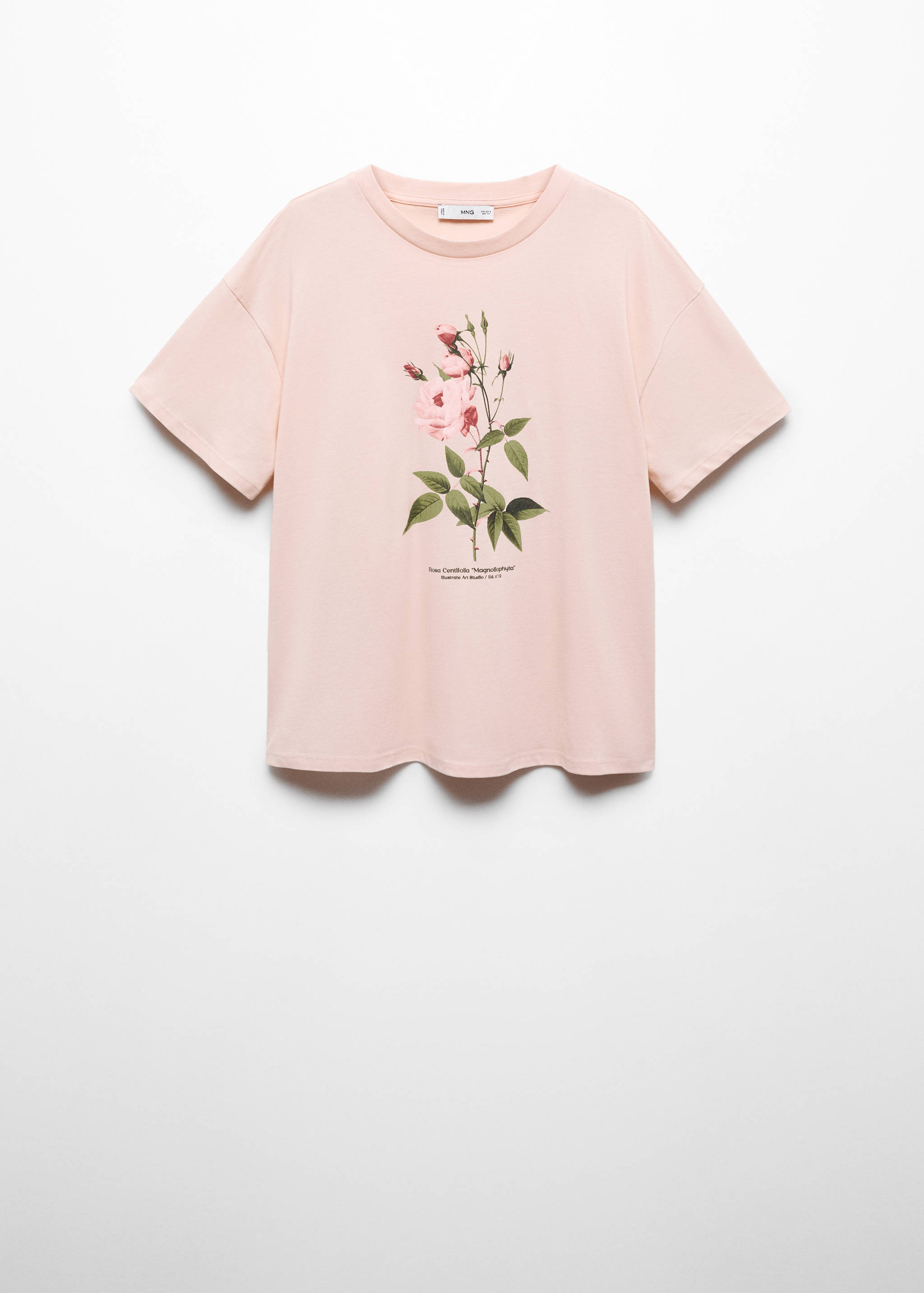 Printed cotton-blend t-shirt - Article without model