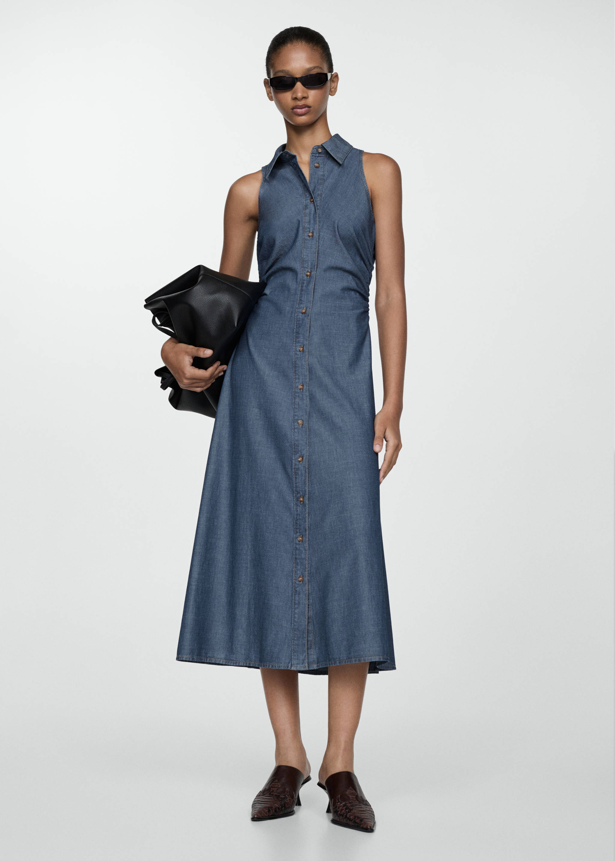Denim shirt dress - General plane