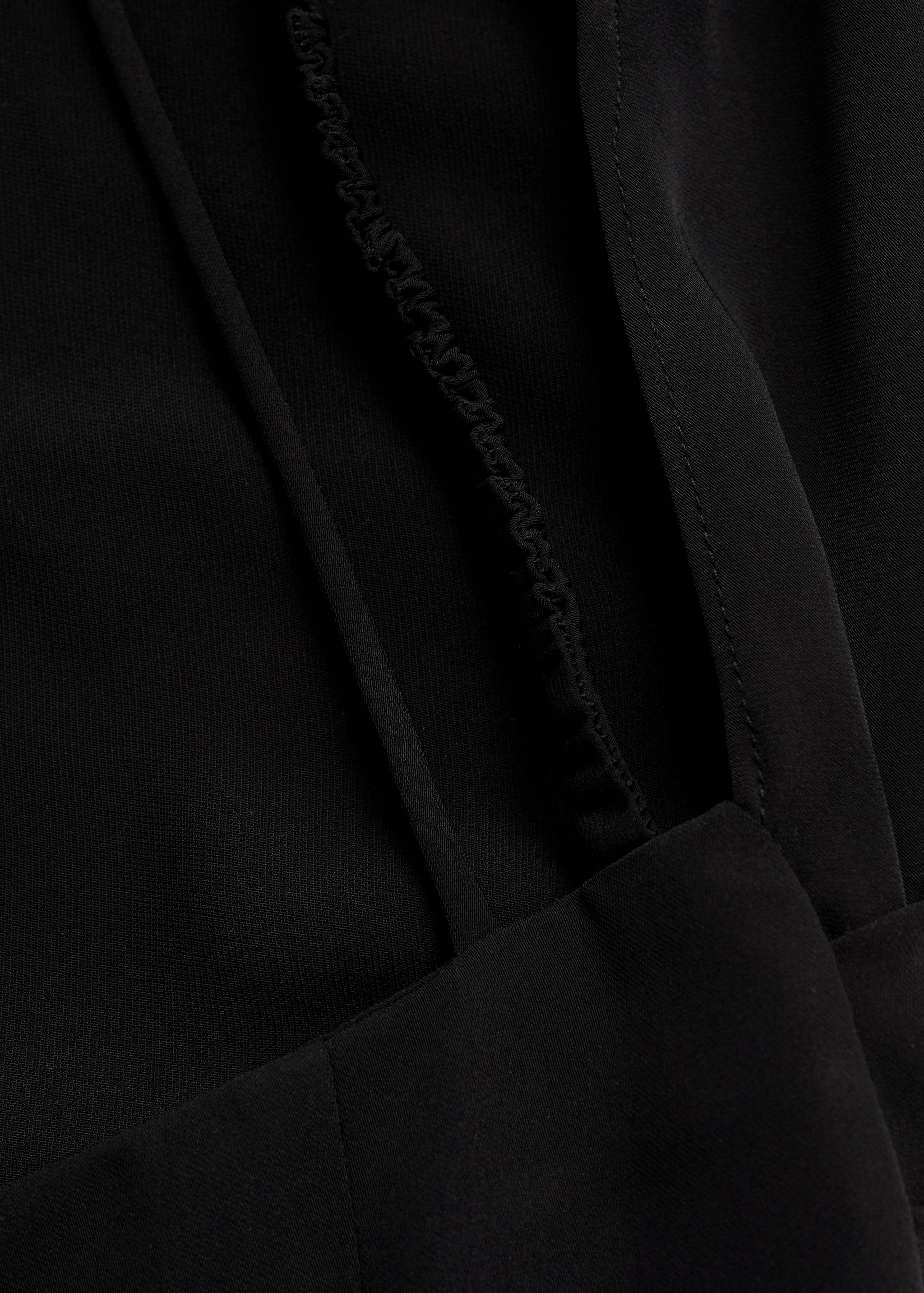 Asymmetric neckline dress - Details of the article 0