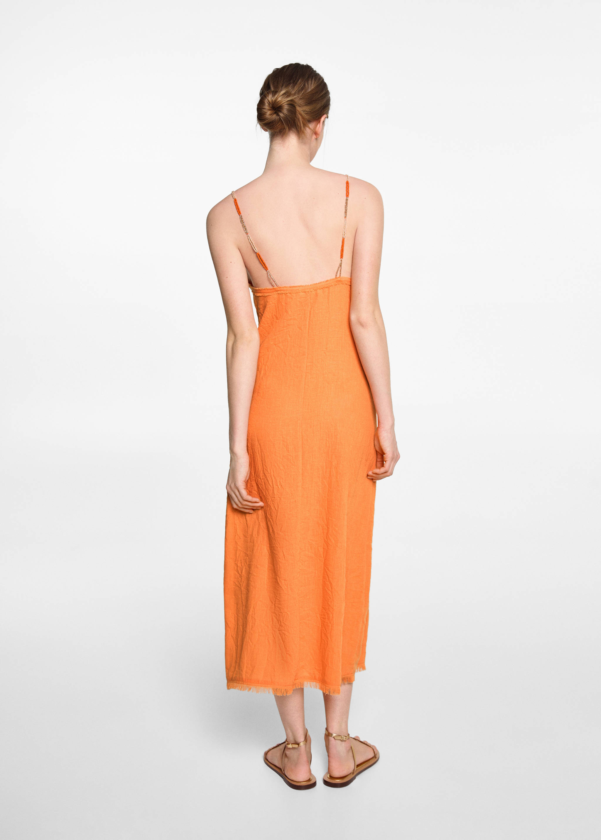 Beaded straps dress - Reverse of the article