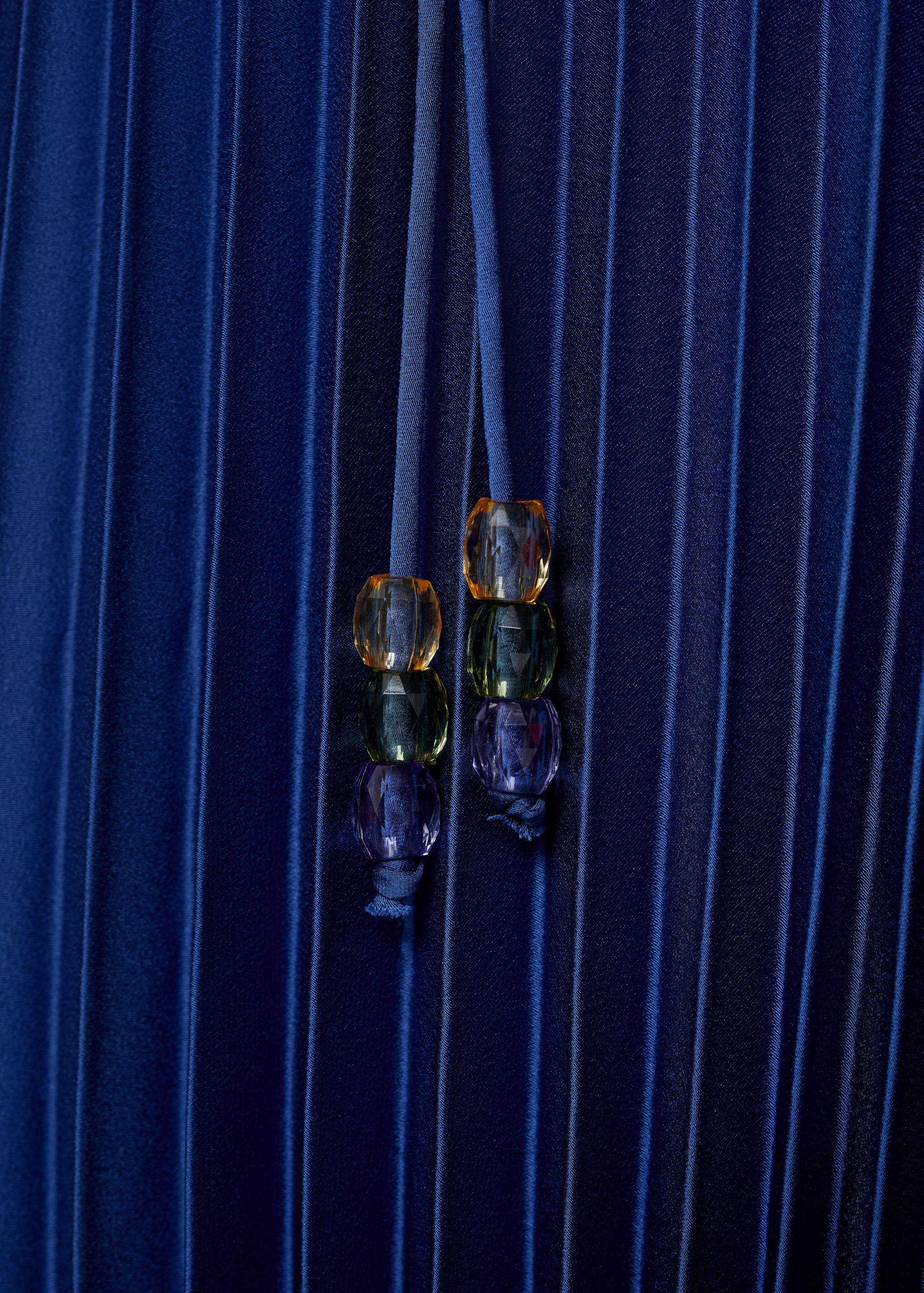 Pleated halter neck dress - Details of the article 0