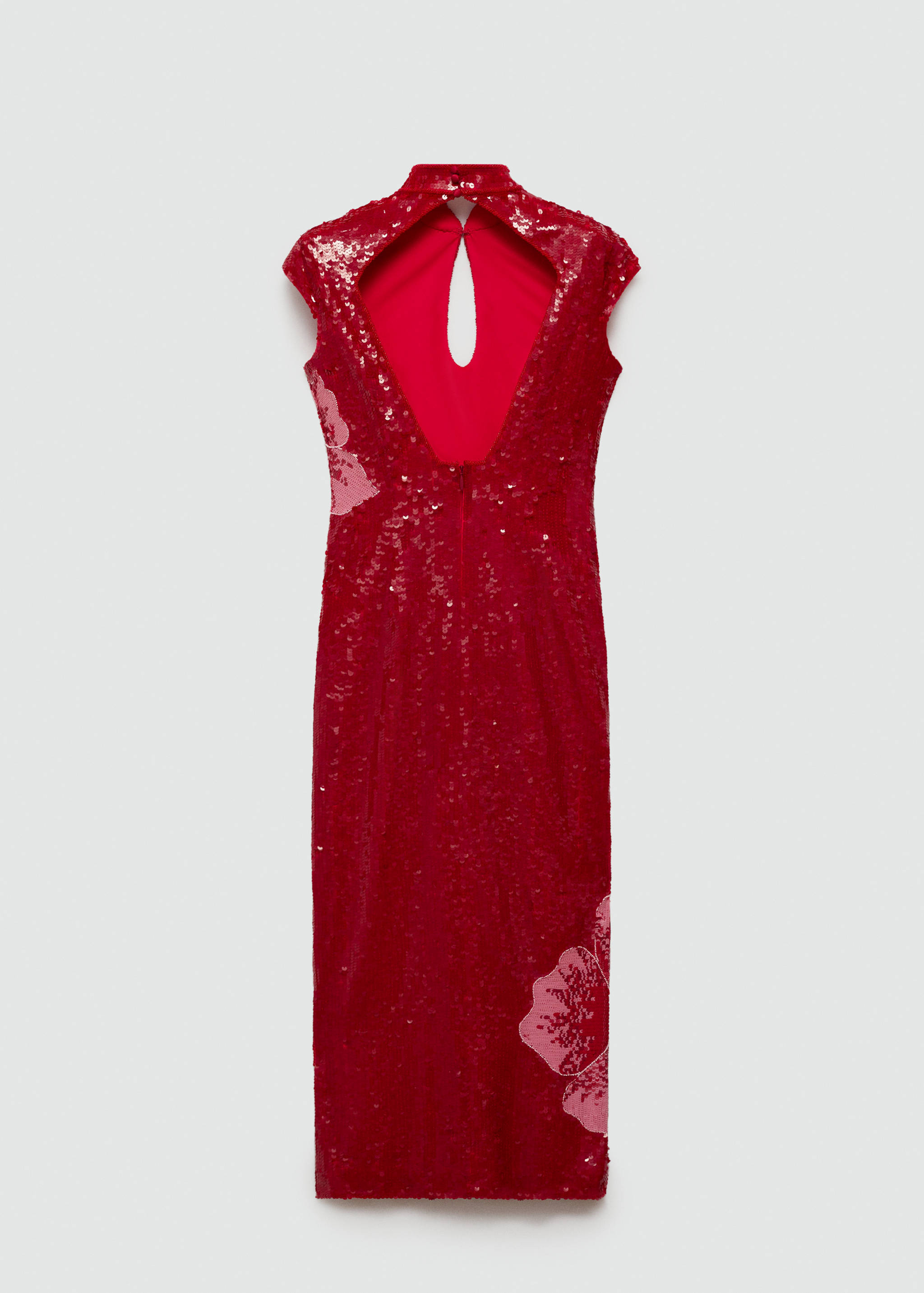 Haljina cvjetnog dizajna sa šljokicama - Stražnji dio artikla