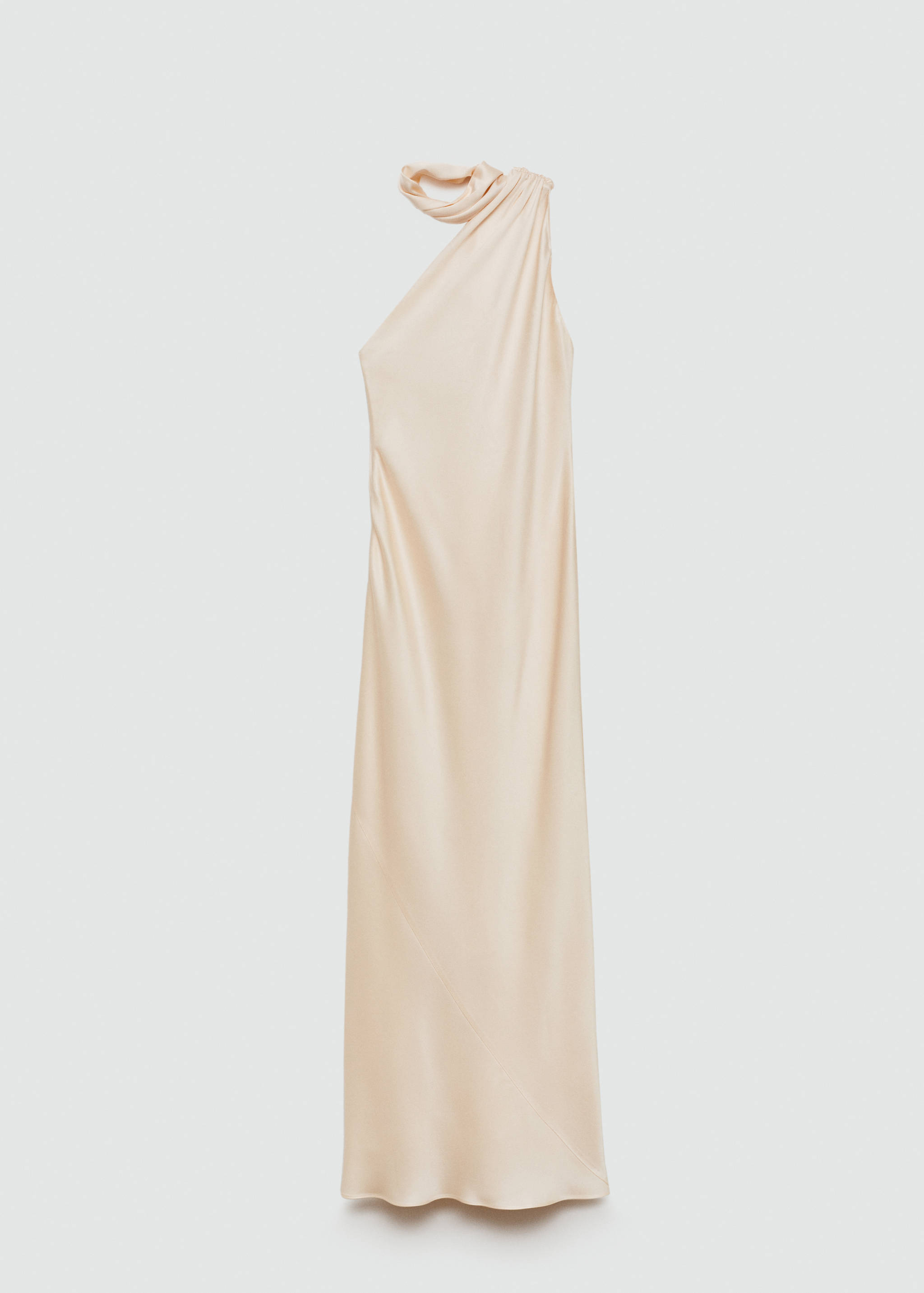 Robe asymétrique col nœud - Article sans modèle