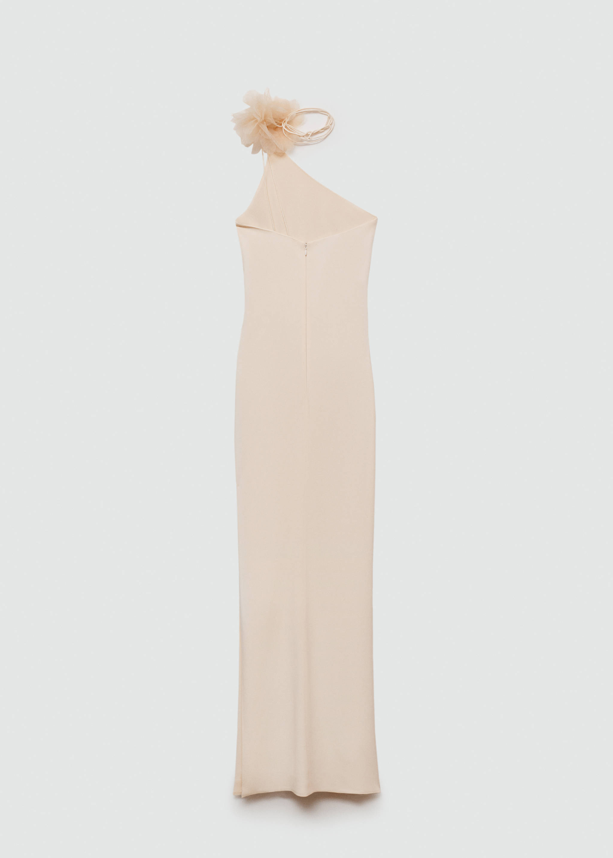 Robe asymétrique détail fleurs - Verso de l’article