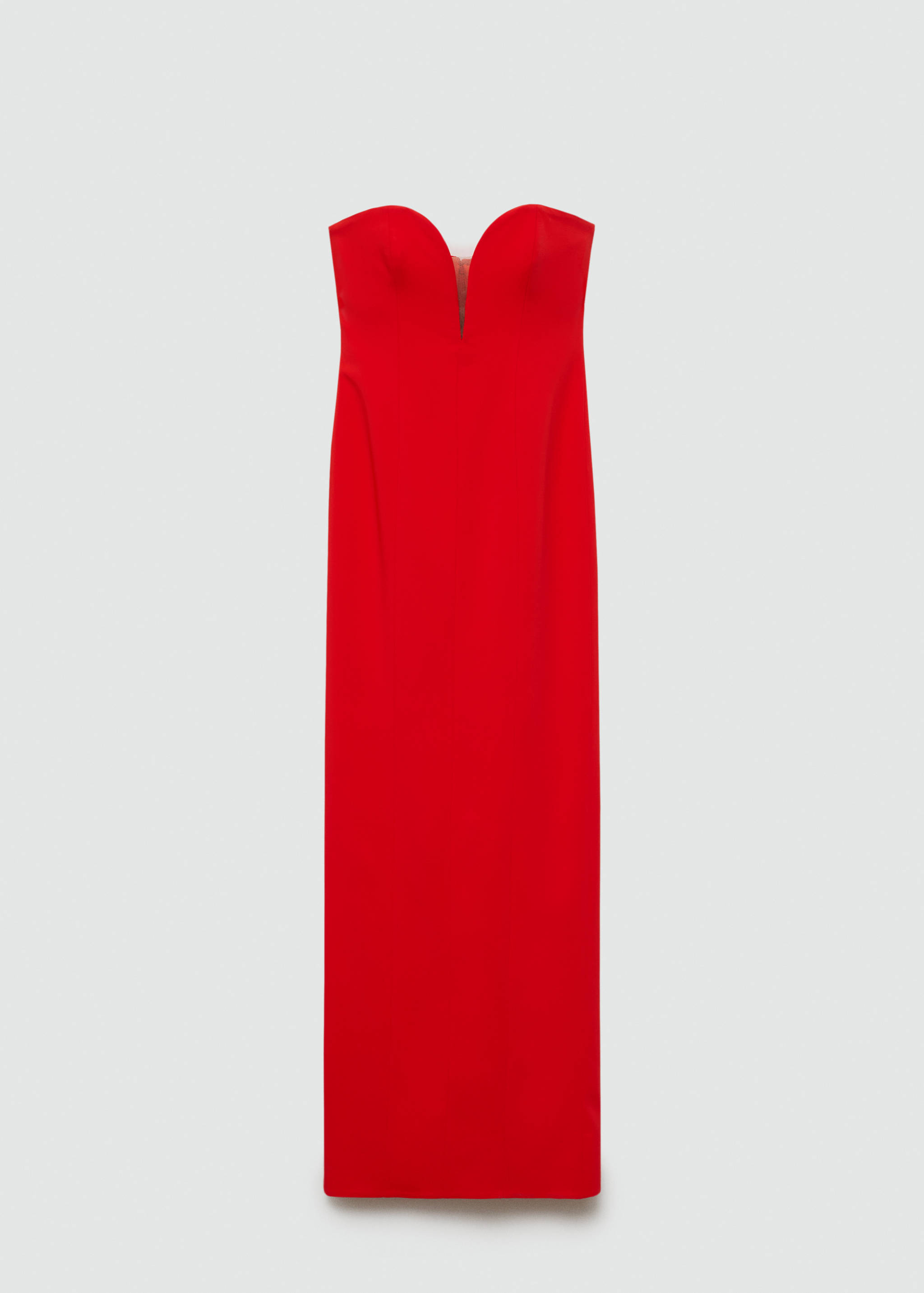 Strapless dress with sweetheart neckline - Article without model