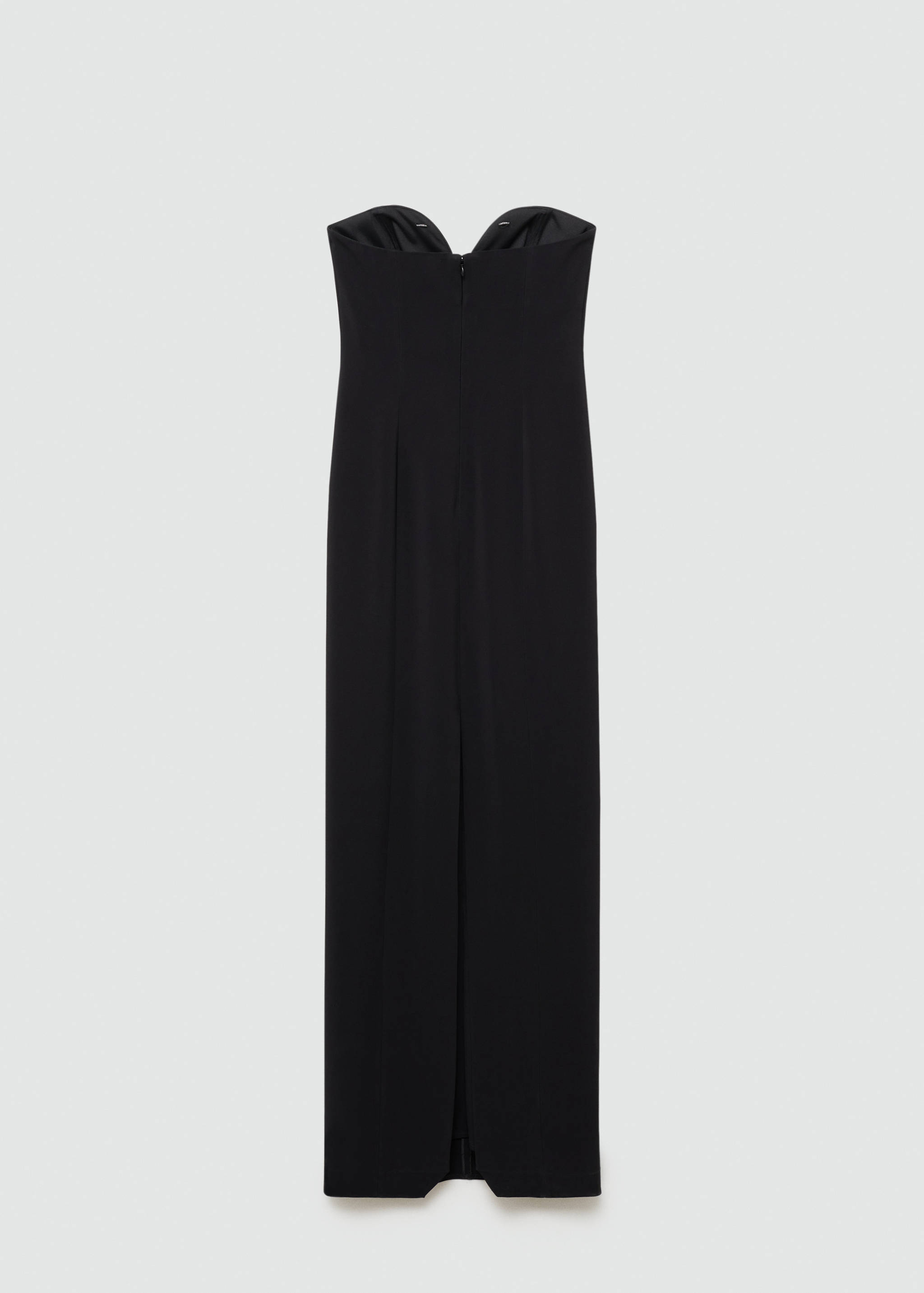 Strapless dress with sweetheart neckline - Reverse of the article