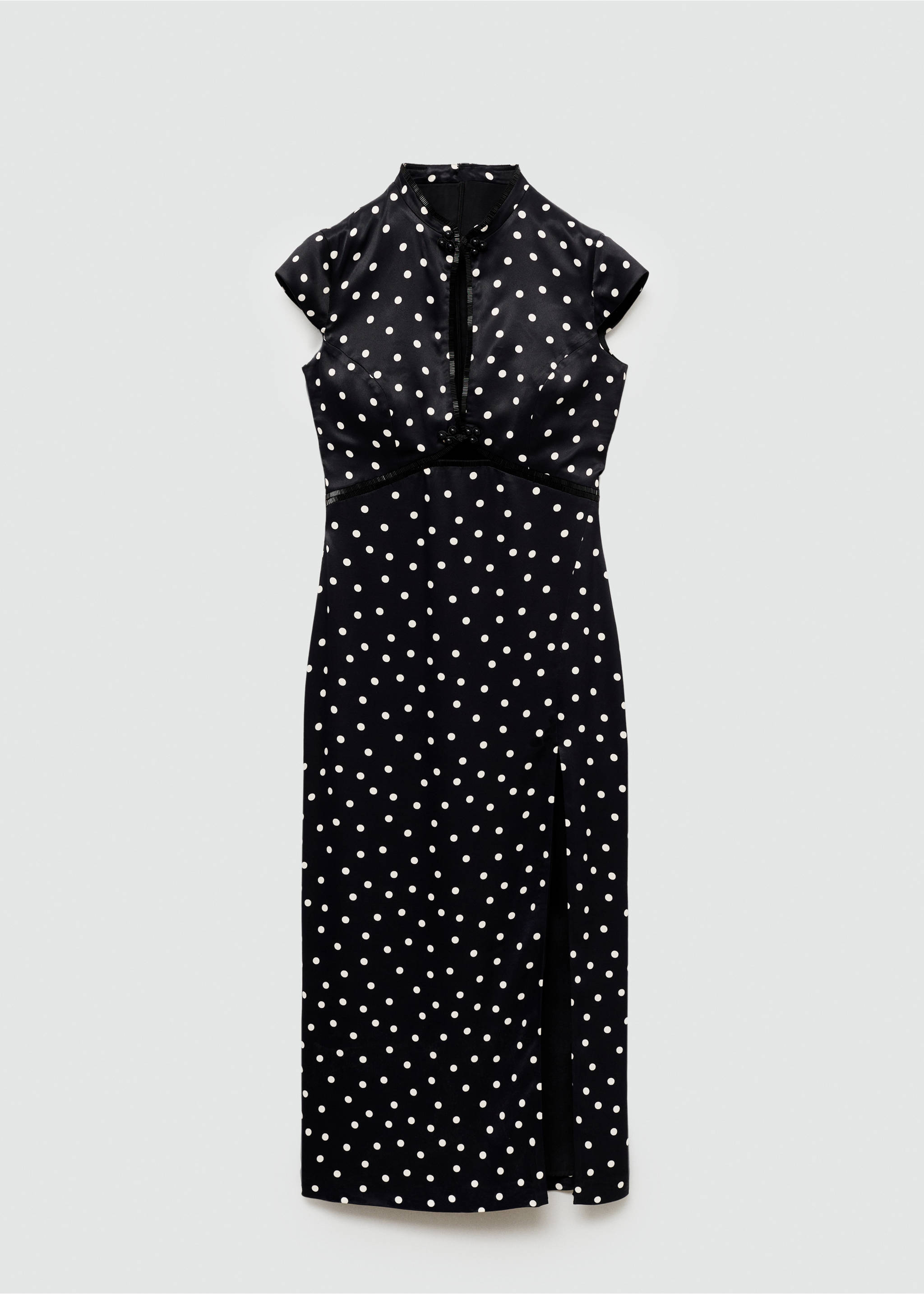 Robe pois détail ouvertures - Article sans modèle, Noir. Ref: 67009260-00.