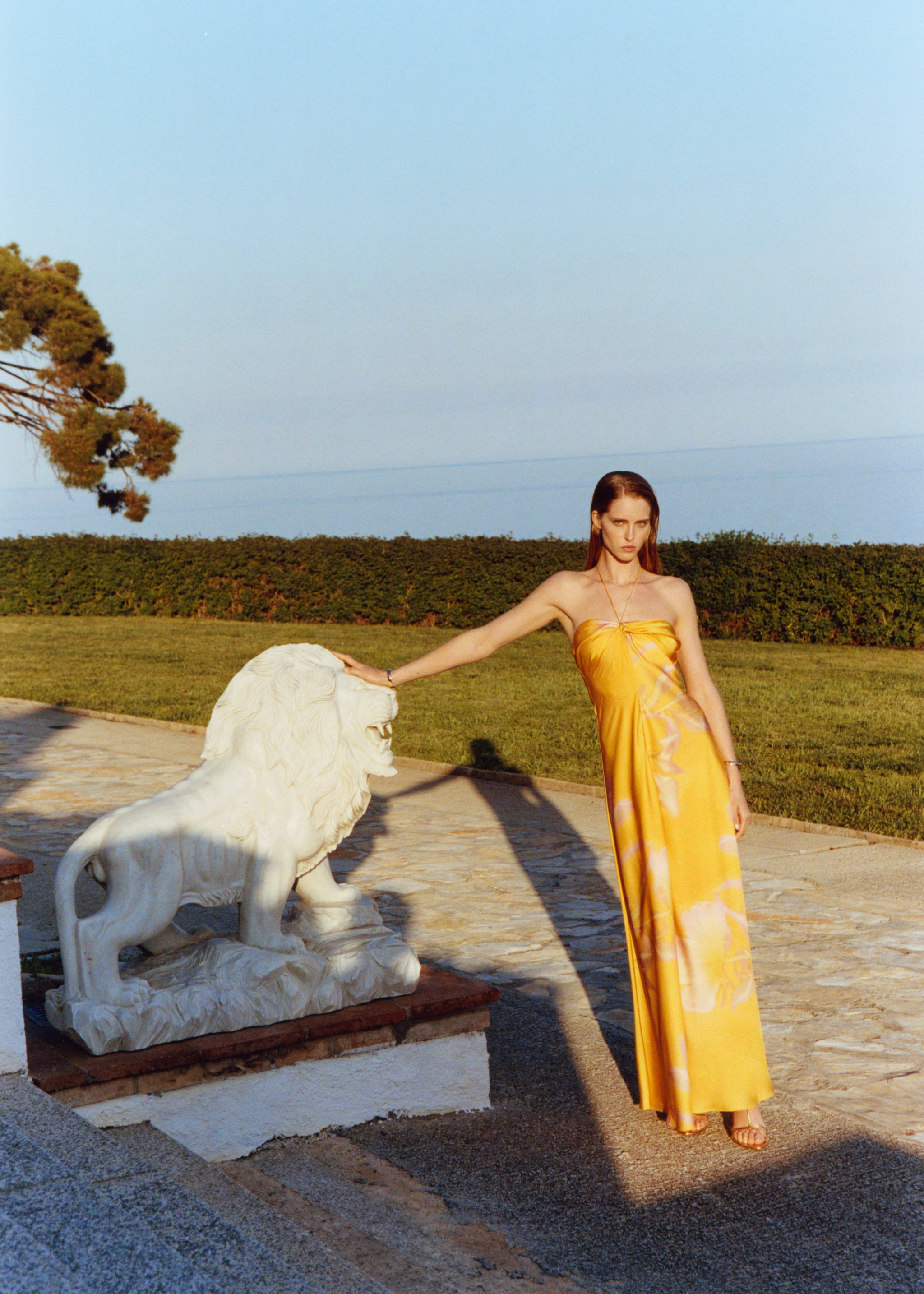 Printed satin dress - Details of the article 7