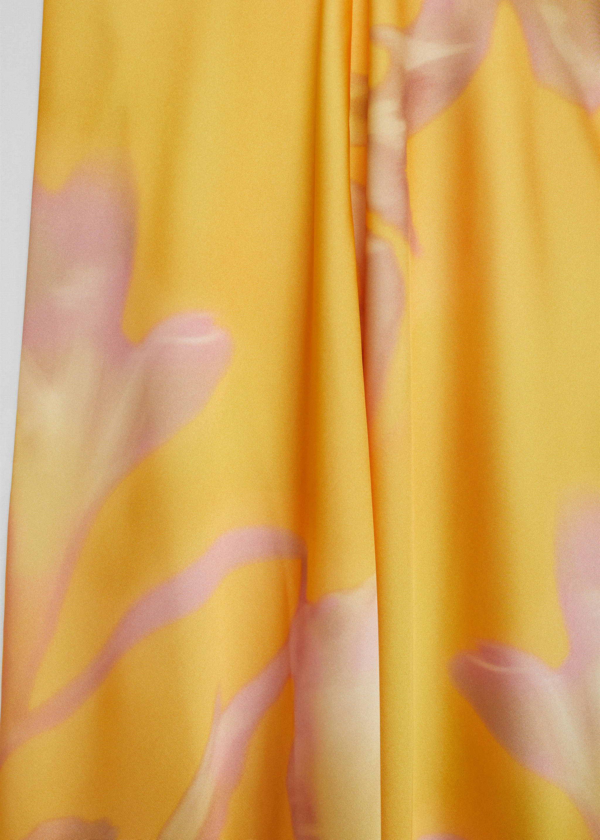 Printed satin dress - Details of the article 0