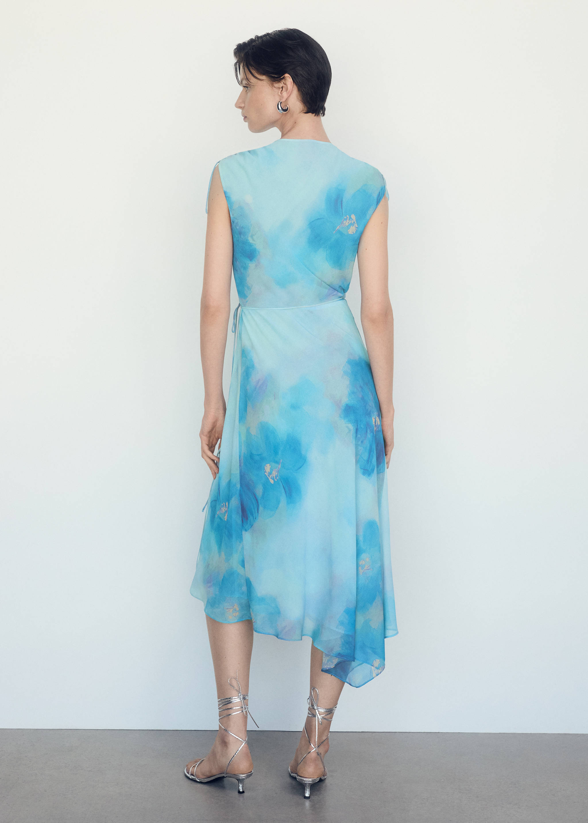 Print wrap dress - Reverse of the article