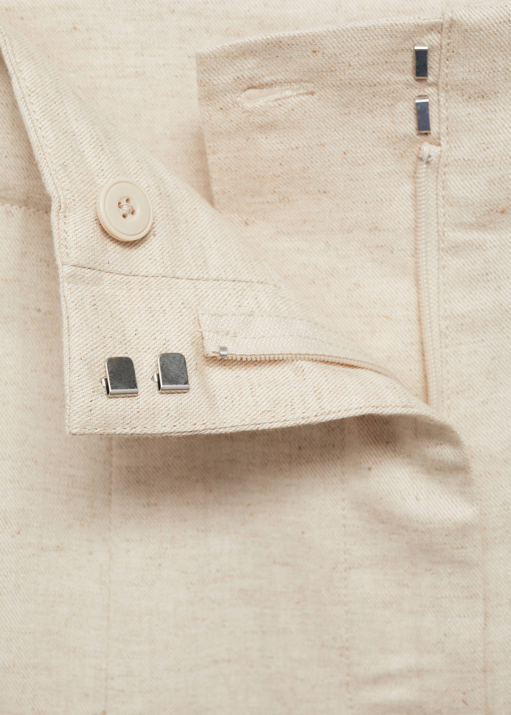 Wide leg pleated trousers - Details of the article 8