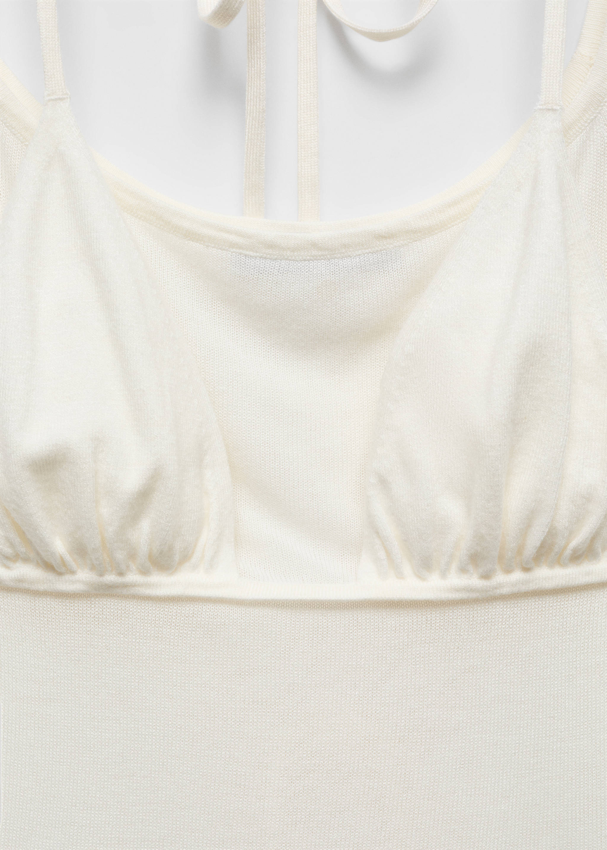 Semi-transparent combined top - Details of the article 8