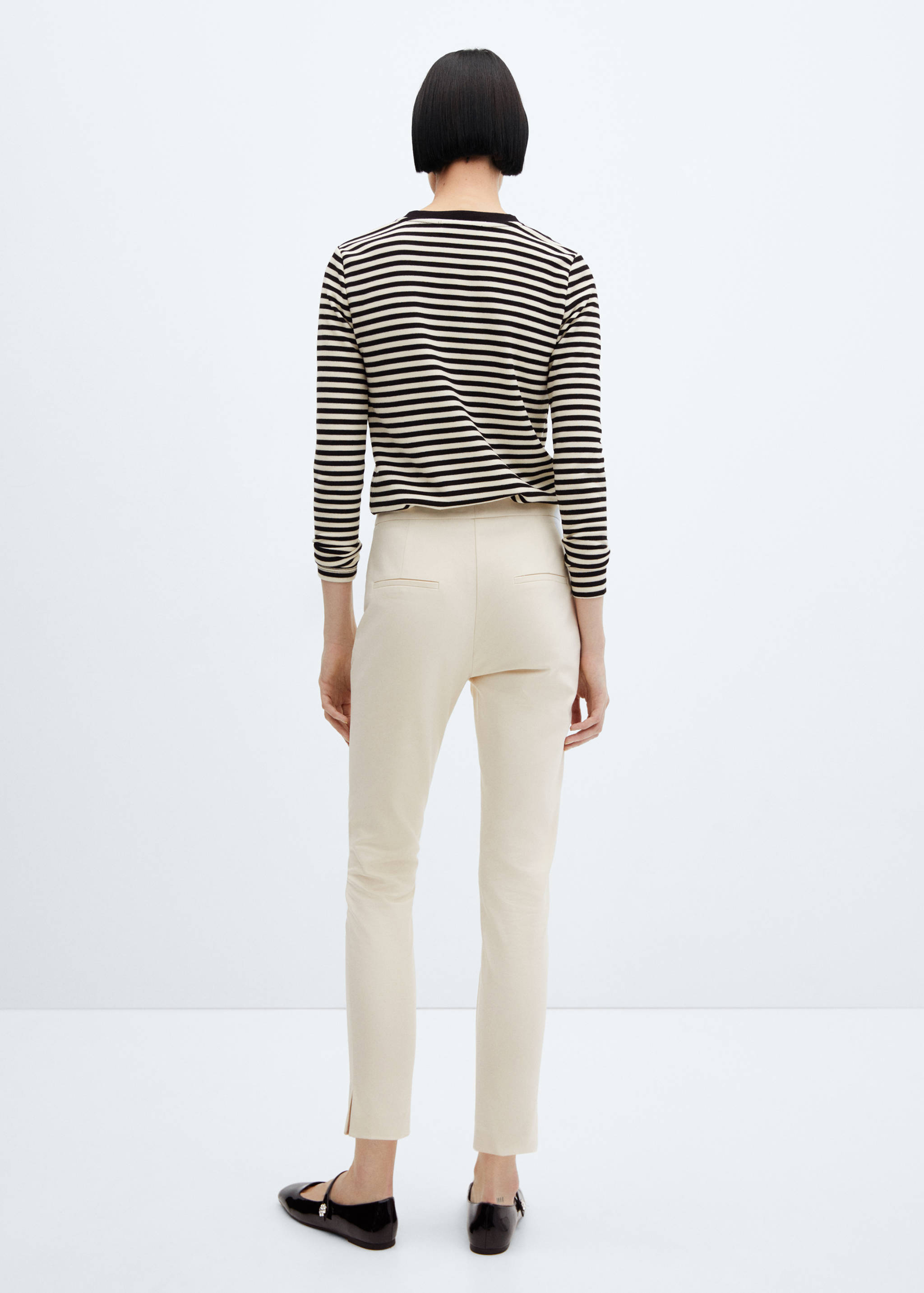 Crop skinny trousers - Reverse of the article