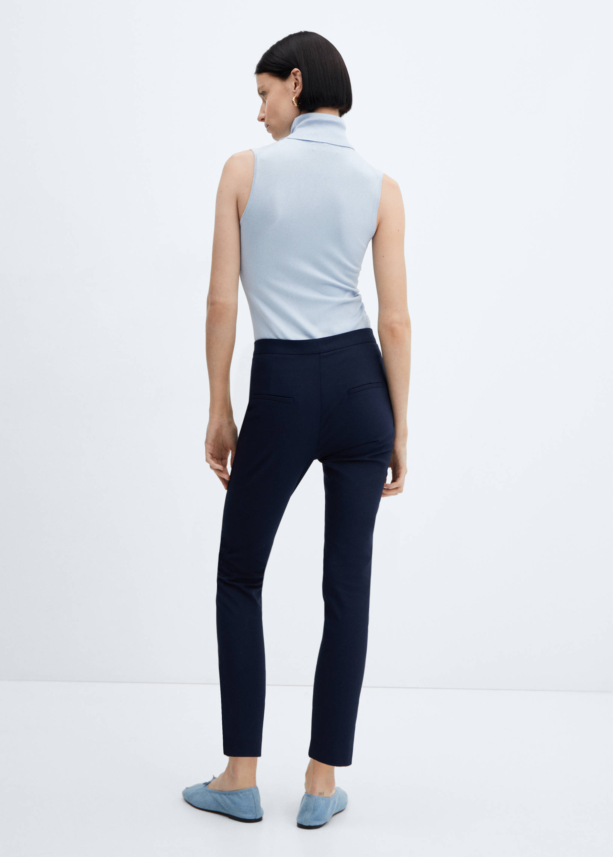 Crop skinny trousers - Reverse of the article