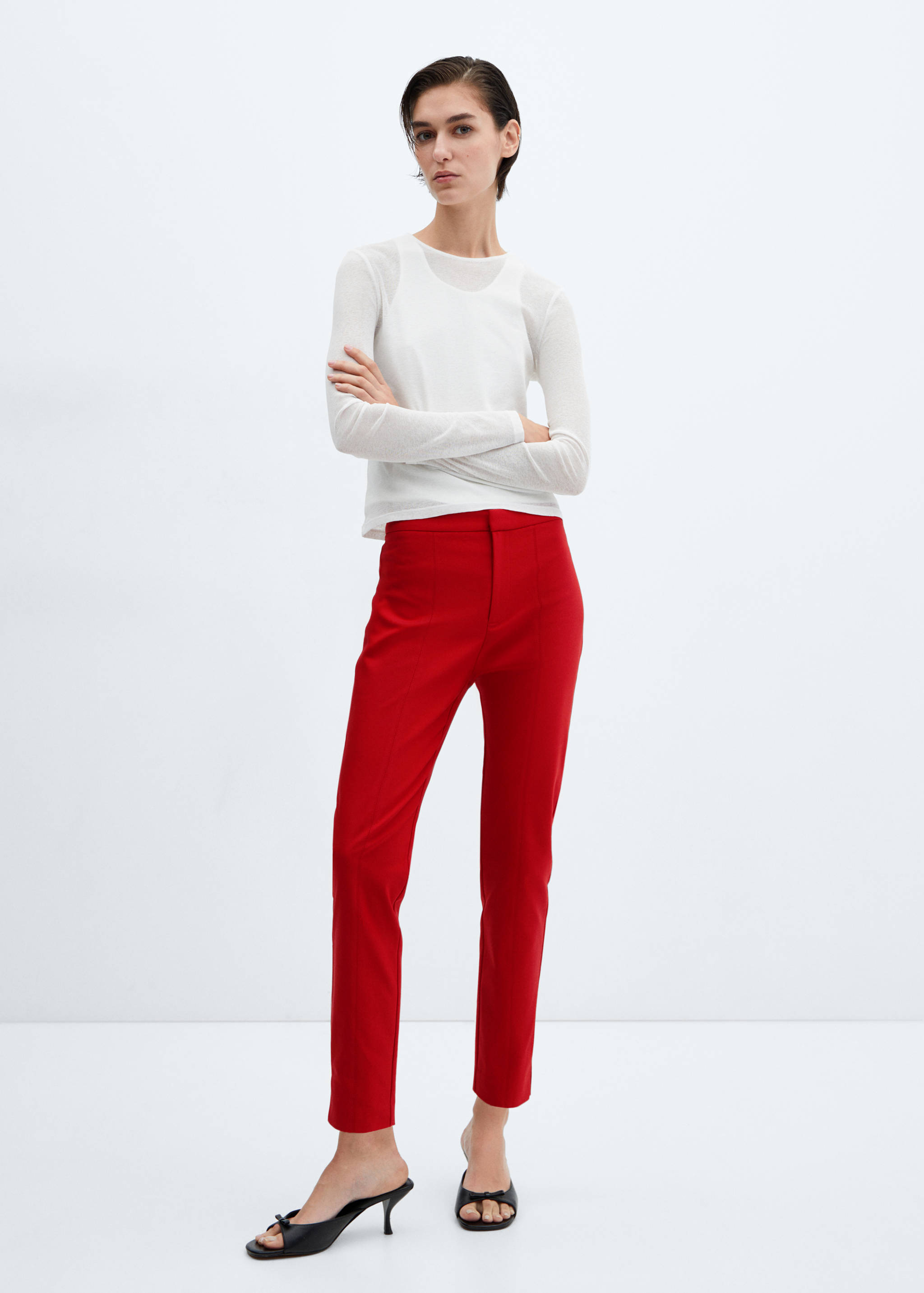 Crop skinny trousers - General plane