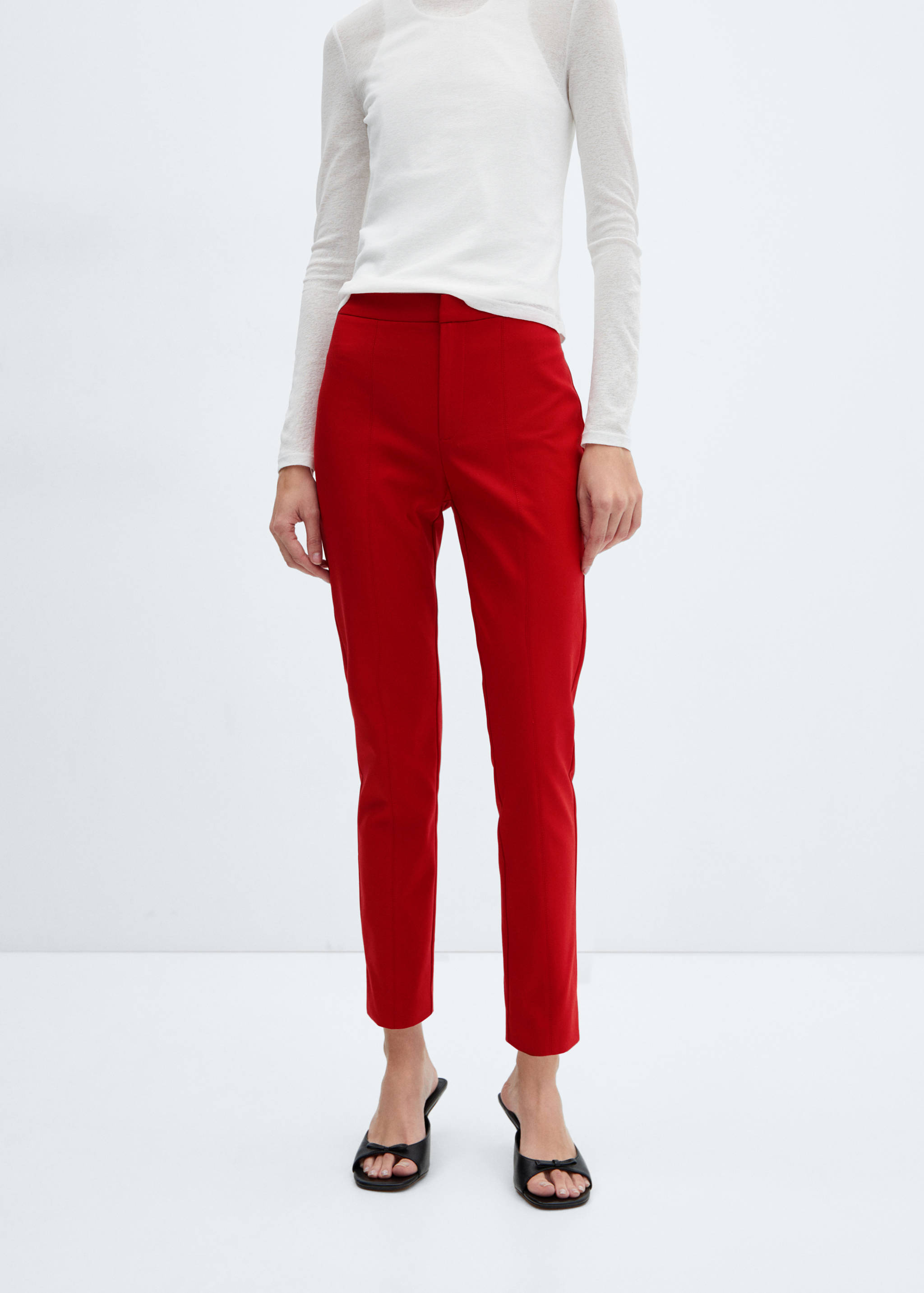 Crop skinny trousers - Medium plane