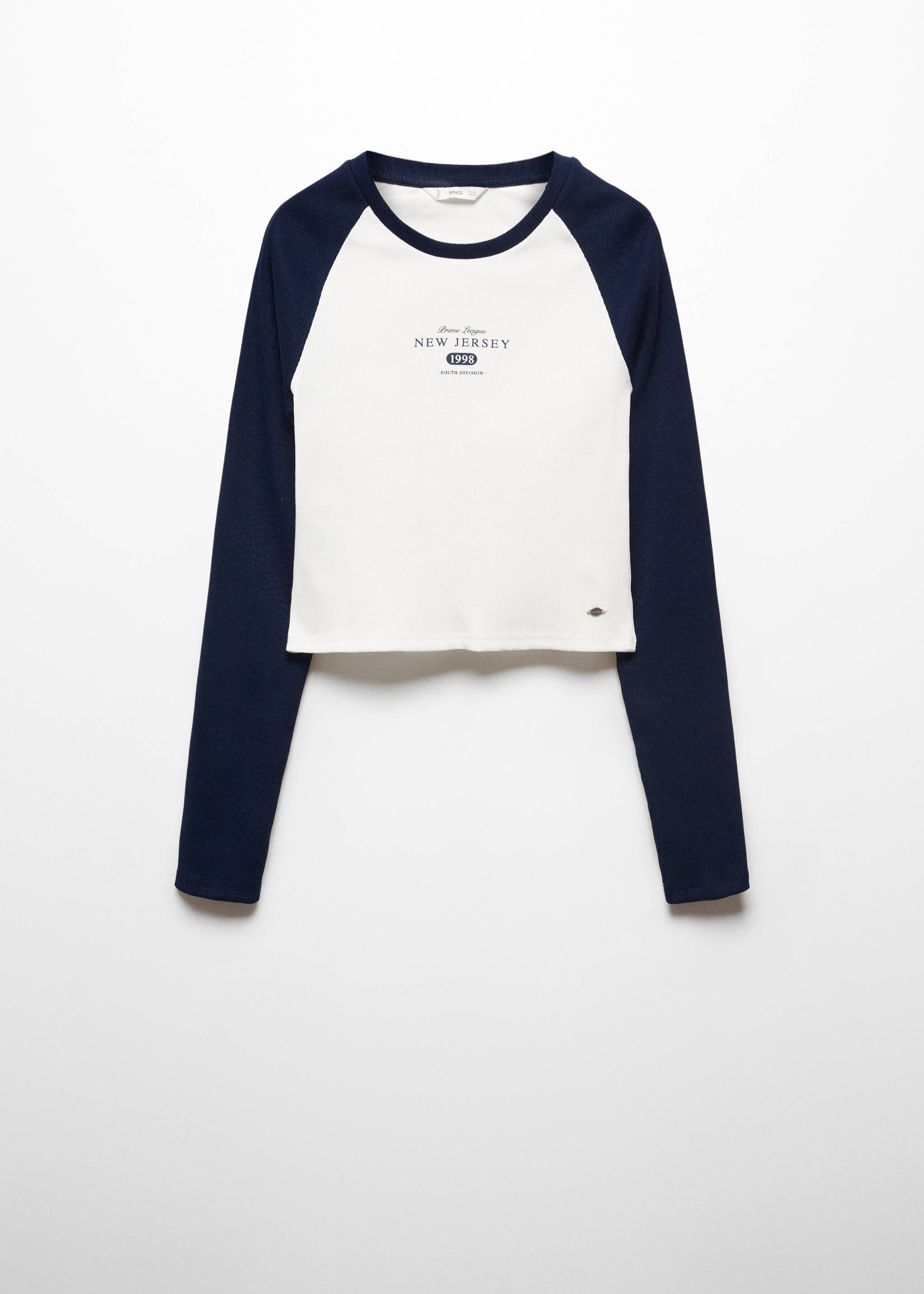 Camiseta canalé mensaje - Artículo sin modelo