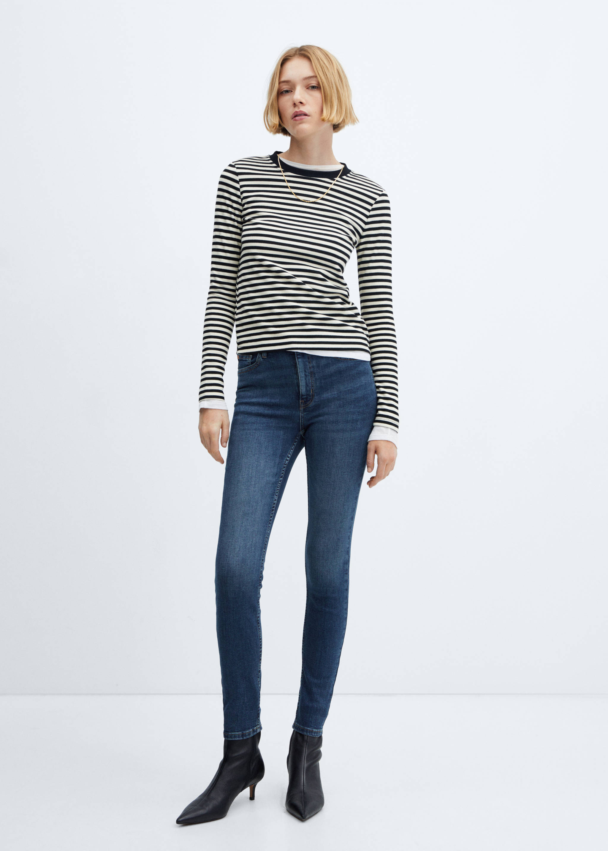High-rise skinny jeans - General plane
