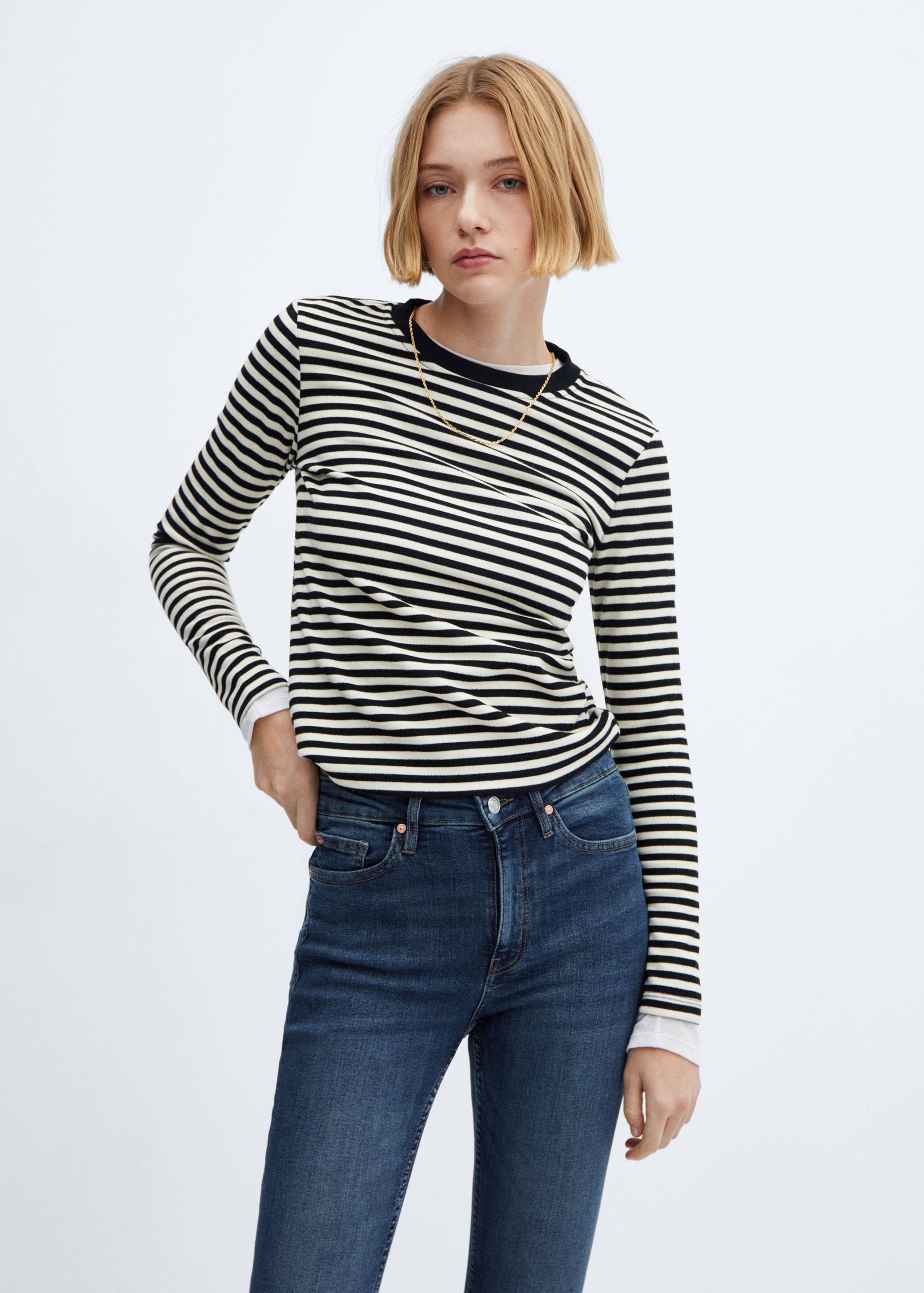 High-rise skinny jeans - Reverse of the article