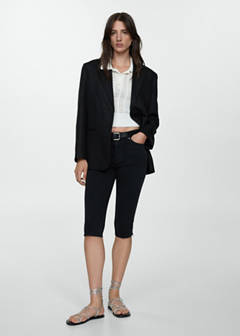 Skinny cropped jeans — Black denim 2