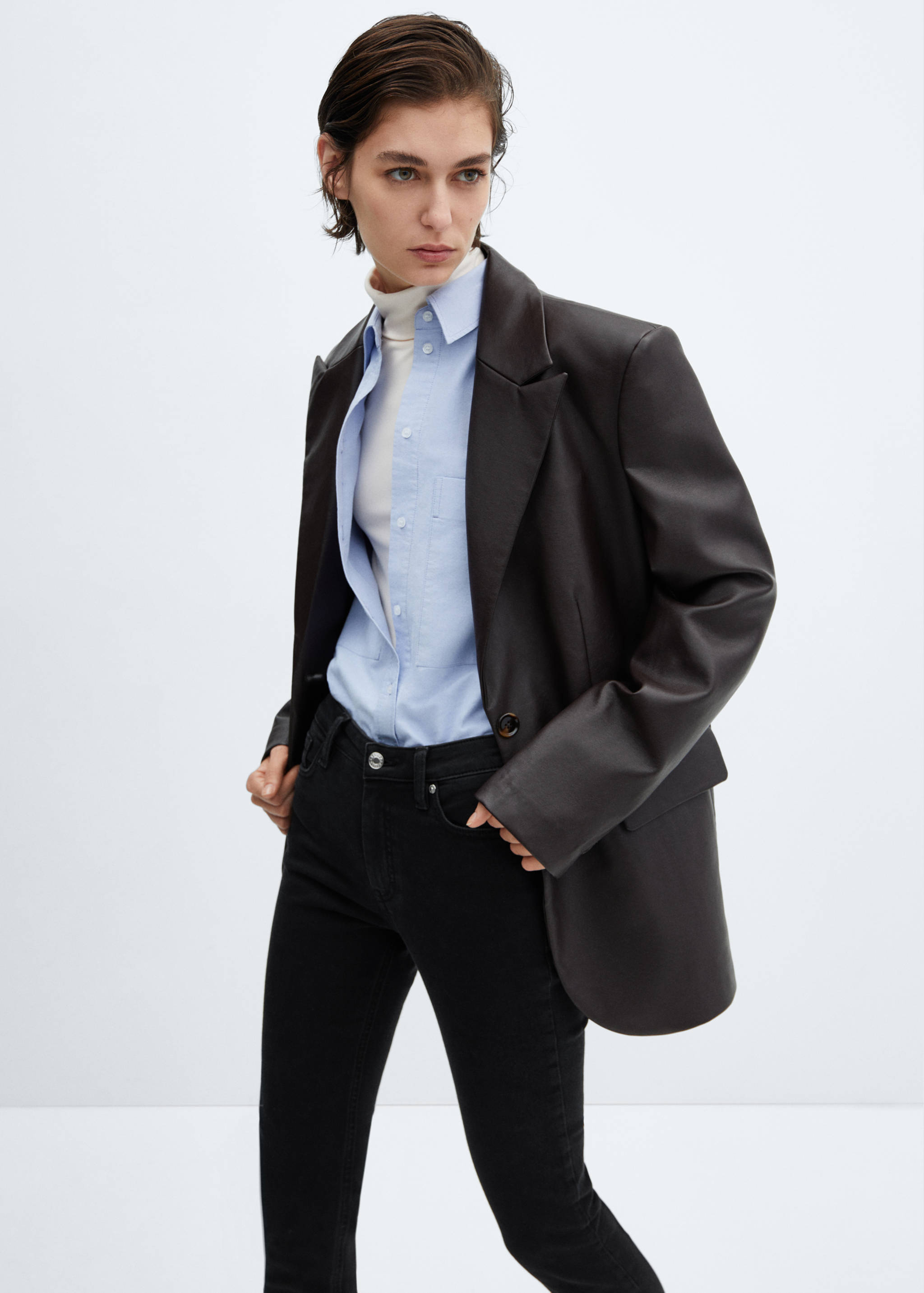 Укороченные джинсы-скинни - Деталь изделия 1