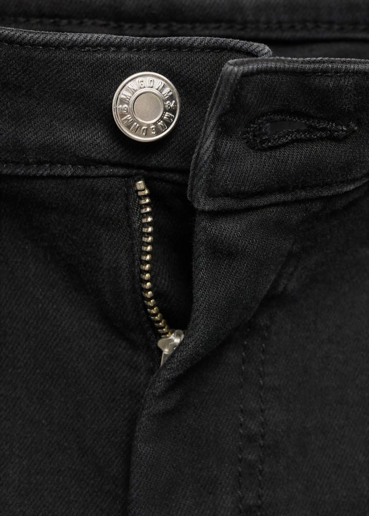 Skinny cropped jeans — Black denim