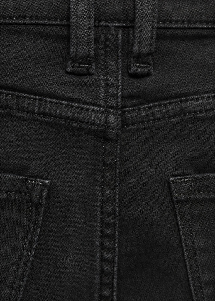 Skinny cropped jeans — Black denim