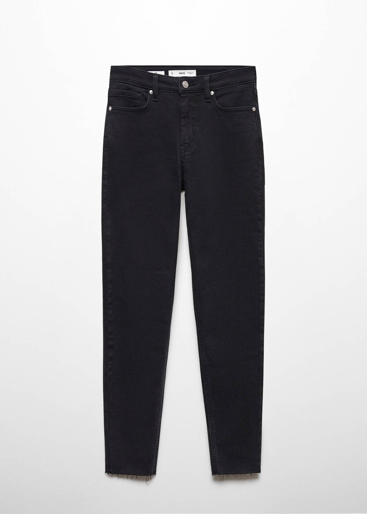 Skinny cropped jeans — Black denim