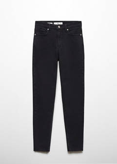 Skinny cropped jeans — Black denim 11
