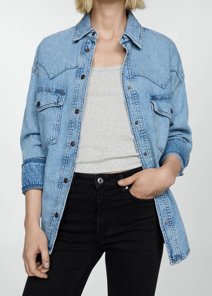 Sienna flared cropped jeans — Black denim